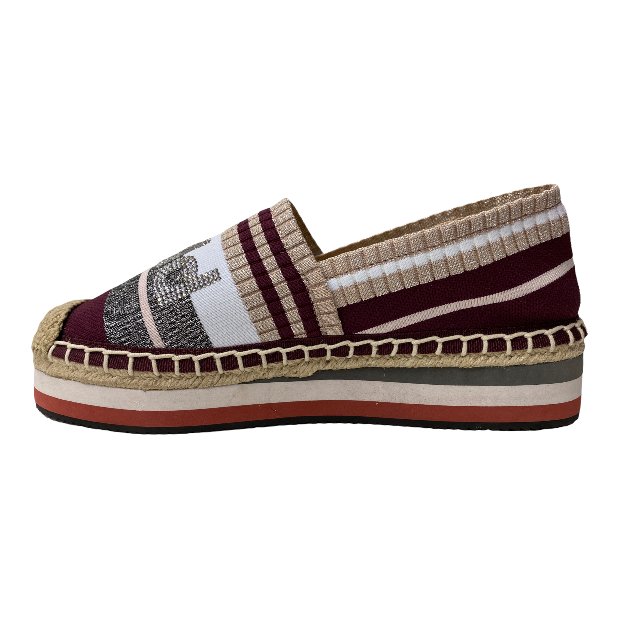 SCARPE SLIP ON MOCASSINO DONNA BALDININI 098250XVARI747474XXX BORDO ORIGINALE PE