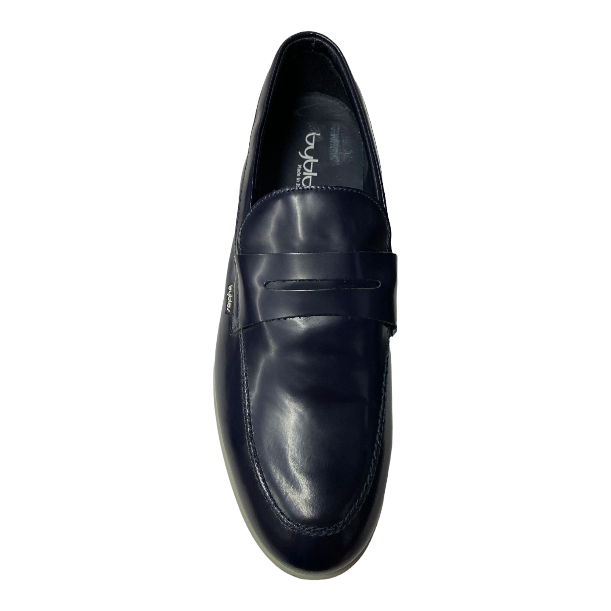 SCARPE MOCASSINO CASUAL UOMO BYBLOS BYACTIVE 652050070 PELLE BLU ORIGINALE PE