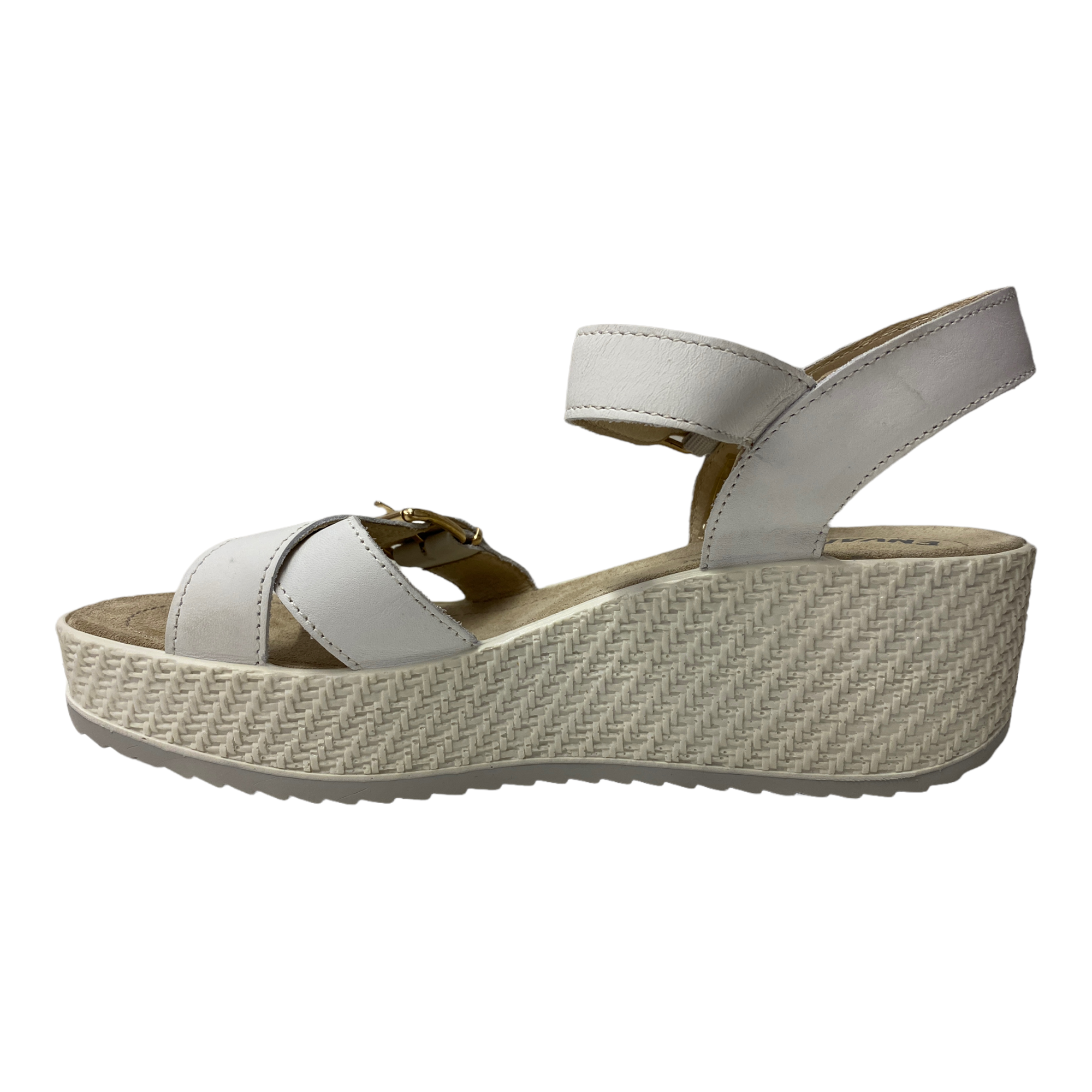 SCARPE SANDALI SANDALO ZEPPA DONNA ENVAL SOFT 59833 PELLE BIANCO ORIGINALE PE