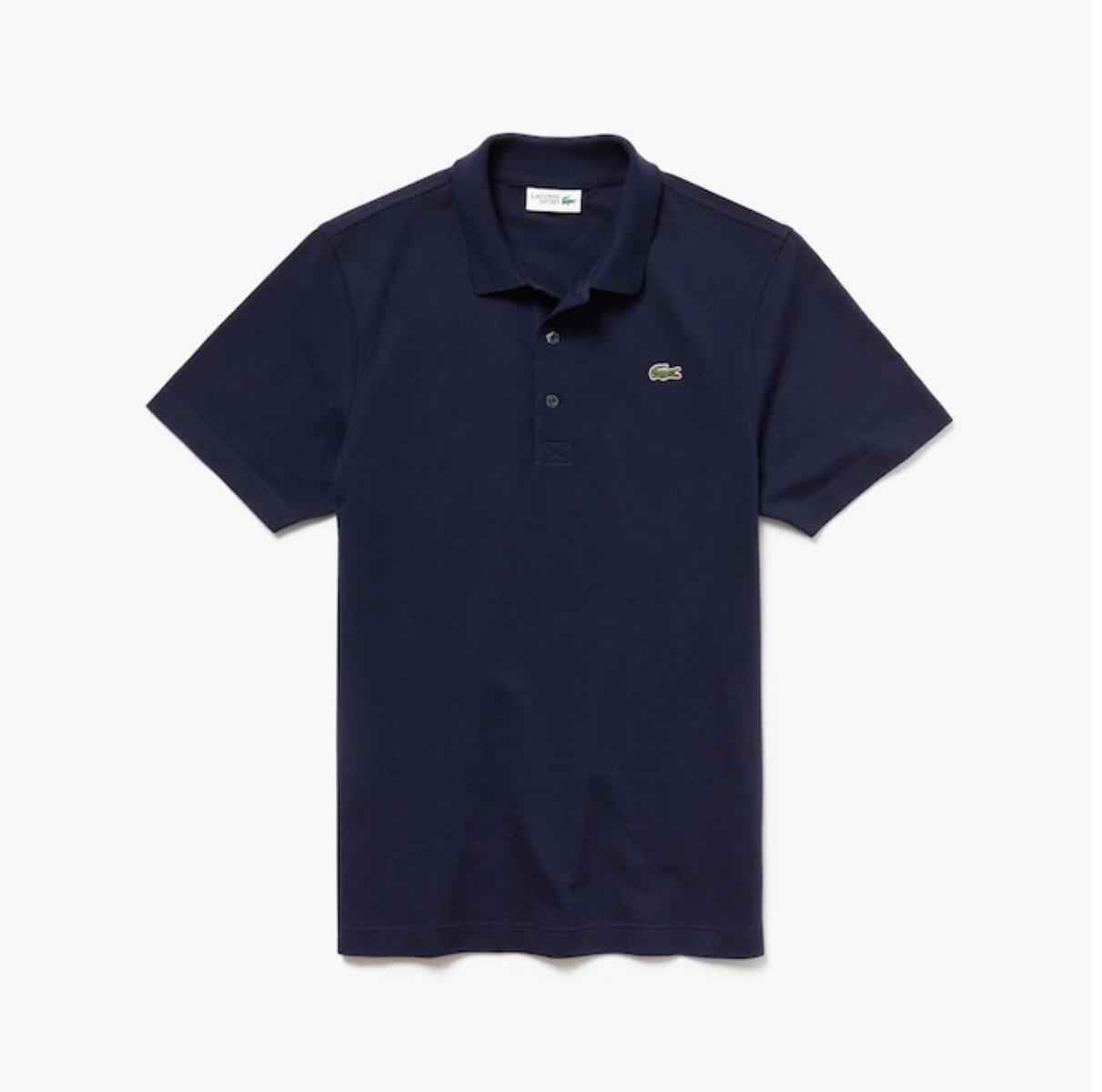 MAGLIA POLO T SHIRT UOMO LACOSTE L1230 00 166 GG2709 COTONE BLU ORIGINAL PE 2022