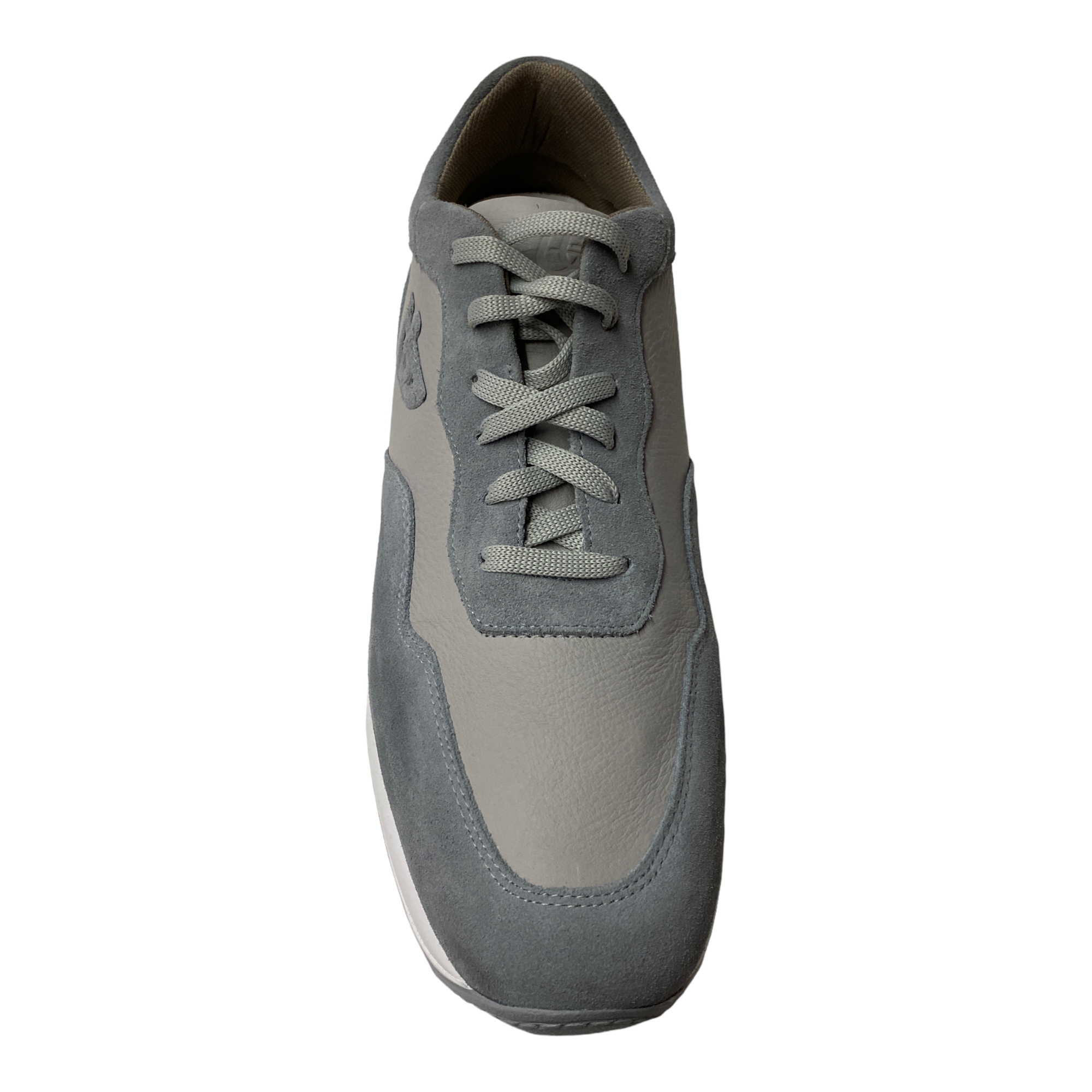 SCARPE SNEAKERS CASUAL UOMO BYBLOS 682051 PELLE GRIGIO ORIGINALE PE