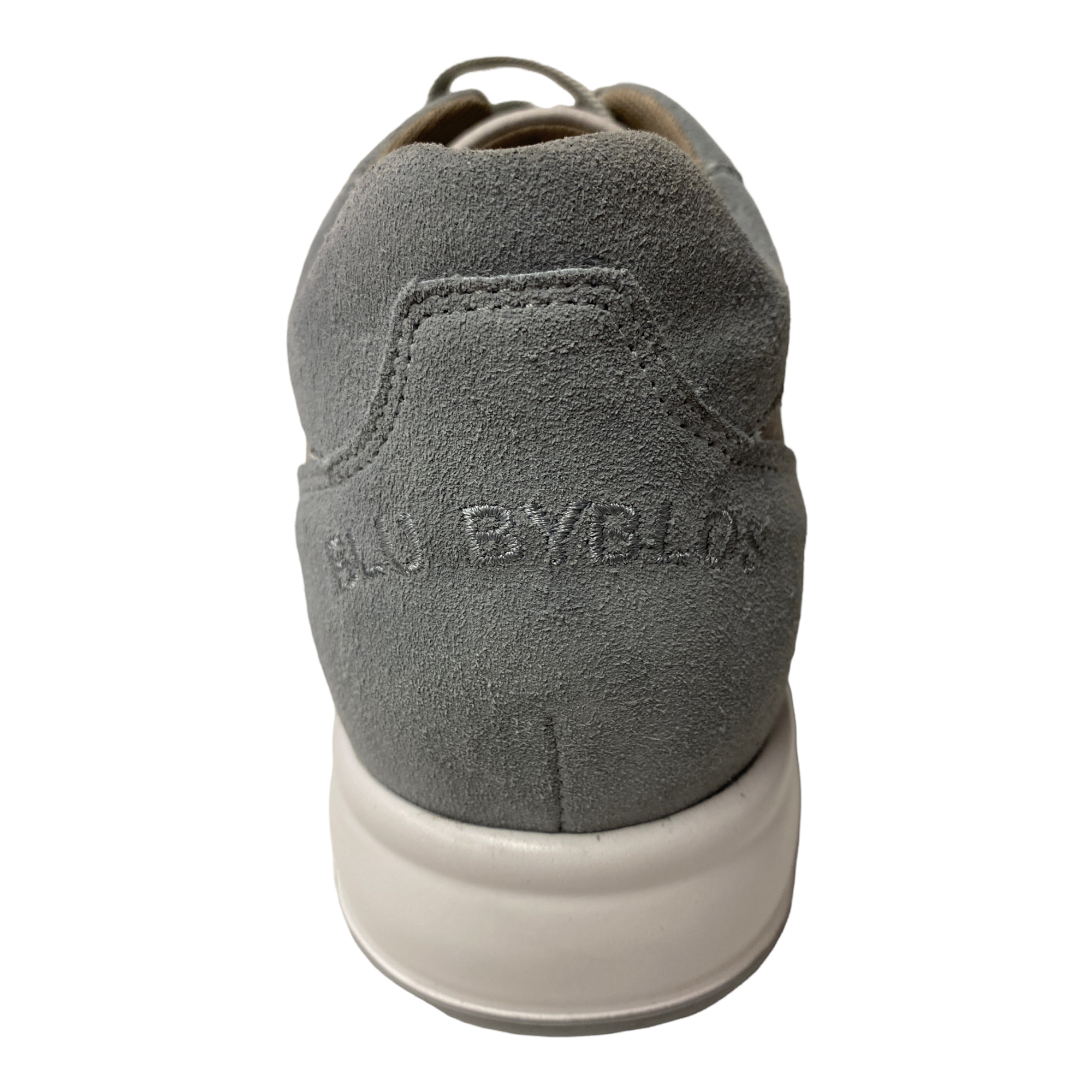 SCARPE SNEAKERS CASUAL UOMO BYBLOS 682051 PELLE GRIGIO ORIGINALE PE