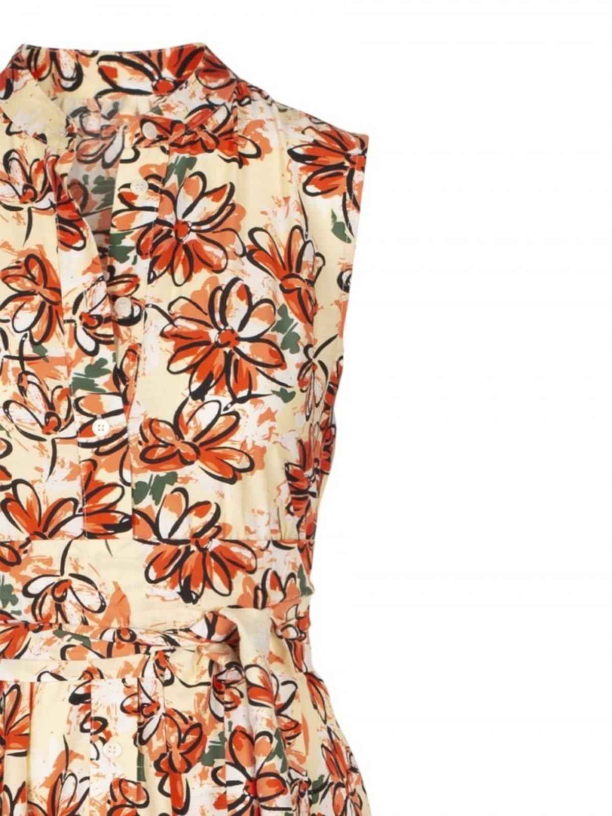 ABITO VESTITO VESTITI DONNA ANONYME A122SD057 ARANCIO ORIGINALE PE 2022