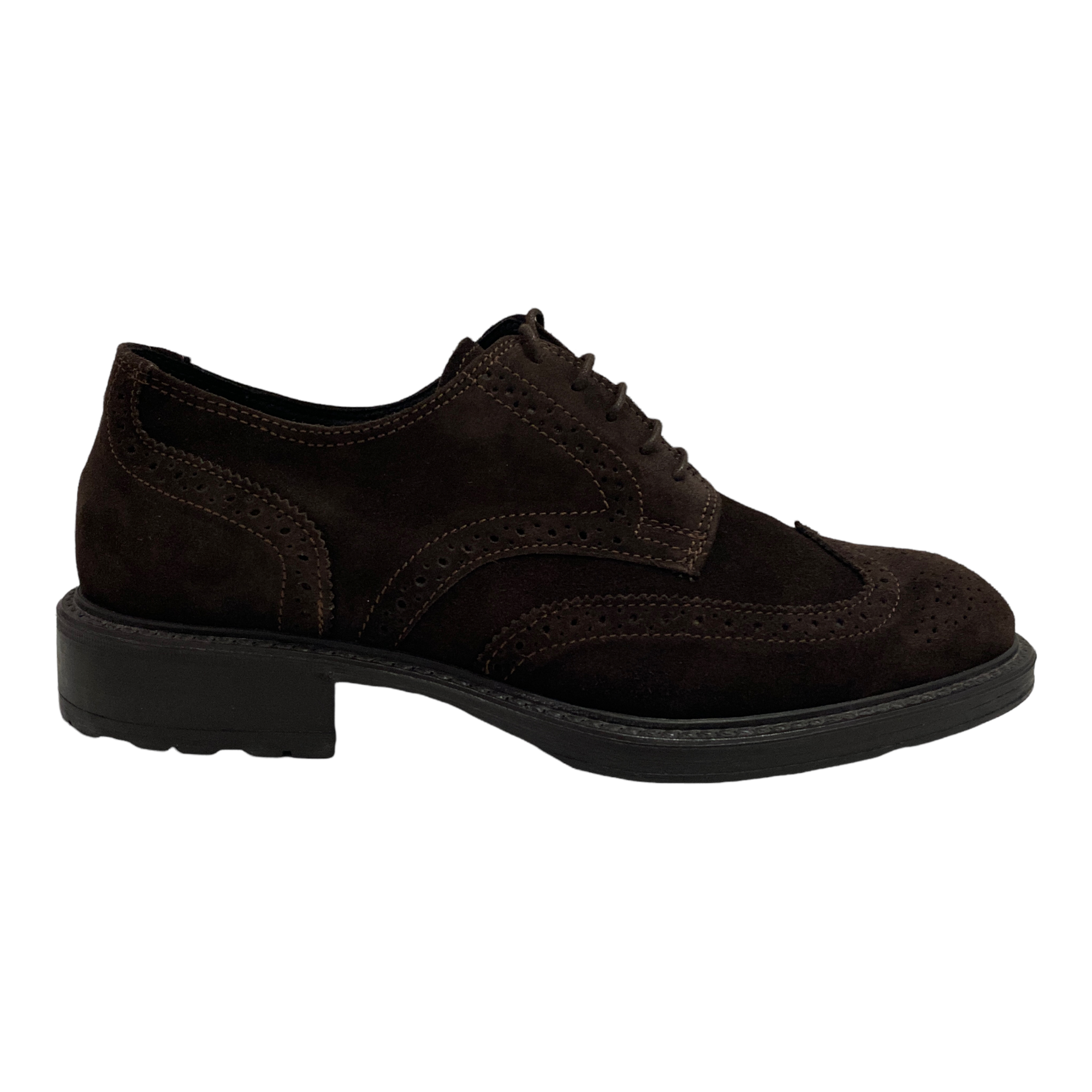 SCARPE DERBY CASUAL INGLESE UOMO KEYS 3552 PELLE MARRONE ORIGINALE AI