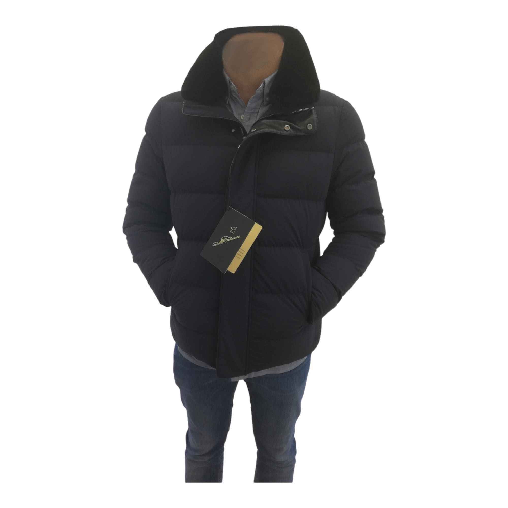 GIUBBINO BOMBER PIUMINO UOMO MONTECORE 2720CX114P 192560 NERO ORIGINALE AI