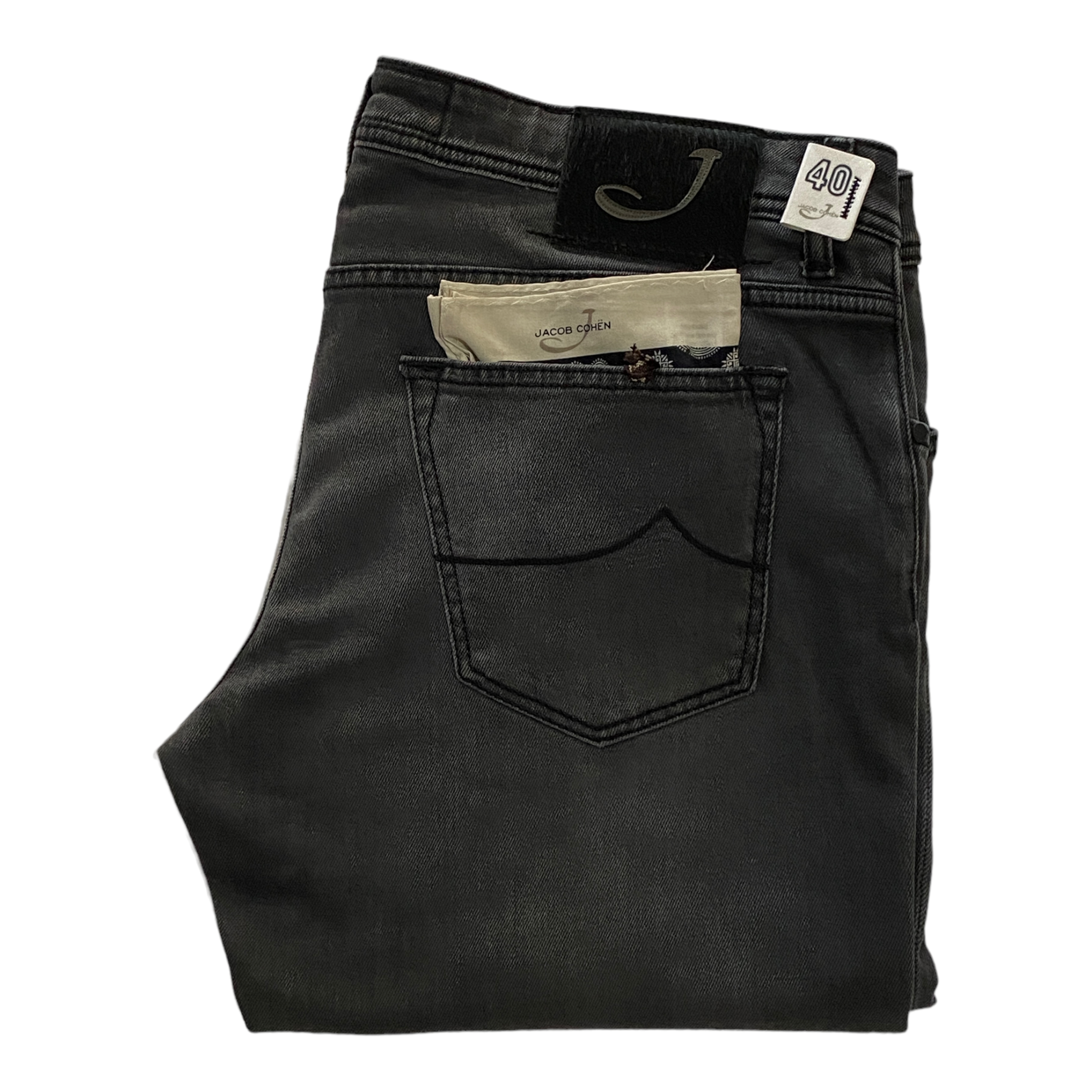 PANTALONE JEANS UOMO JACOB COHEN PW622 J0480168W 807 COTONE BLU ORIGINALE PE