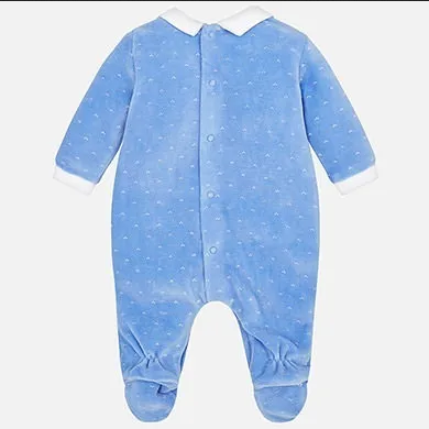 TUTA TUTINA PIGIAMA PAGLIACCETTO NEONATO MAYORAL 2738 COTONE BLU ORIGINALE AI
