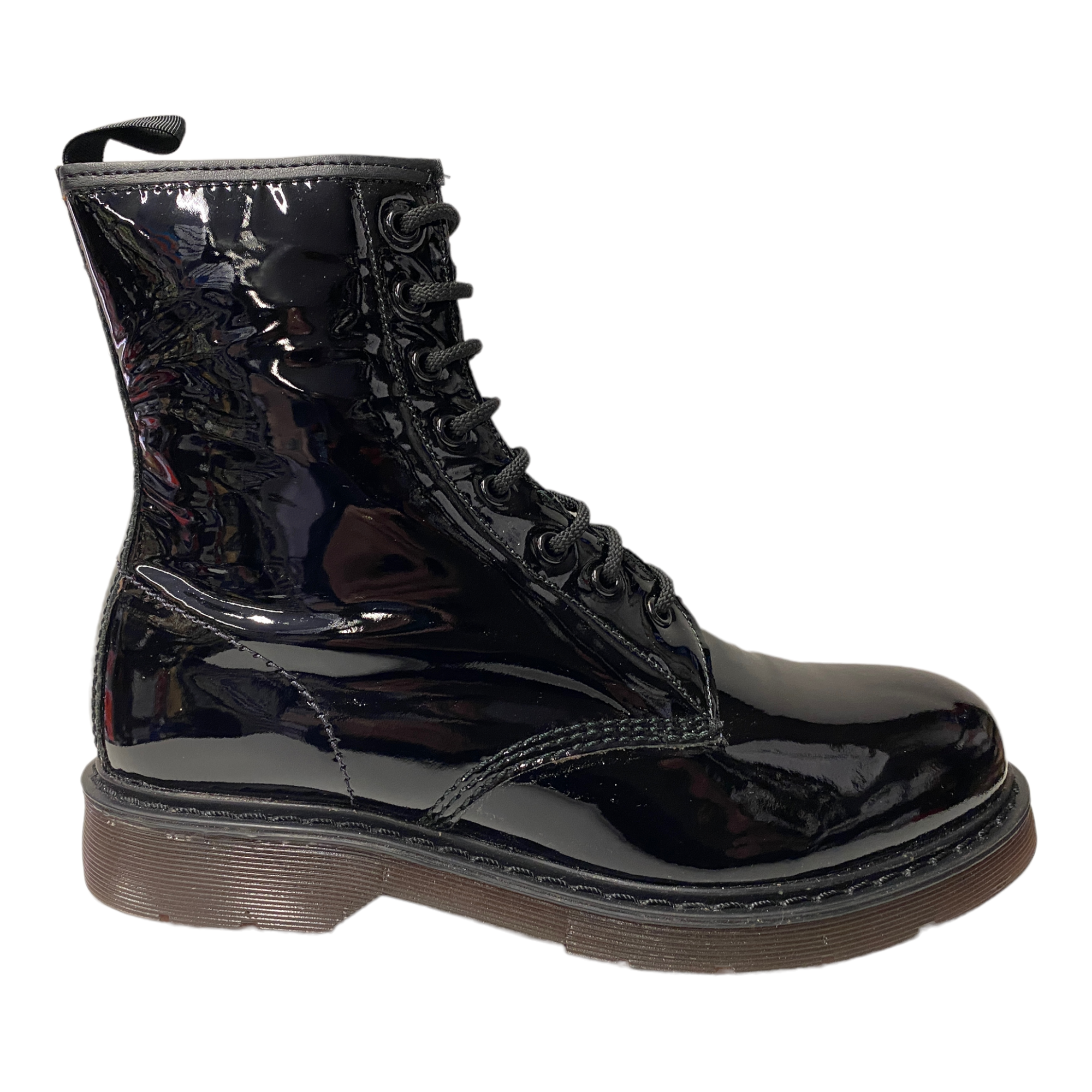 SCARPE ANFIBIO STIVALI STIVALETTO DONNA GENUS 8939 PELLE NERO ORIGINALE AI