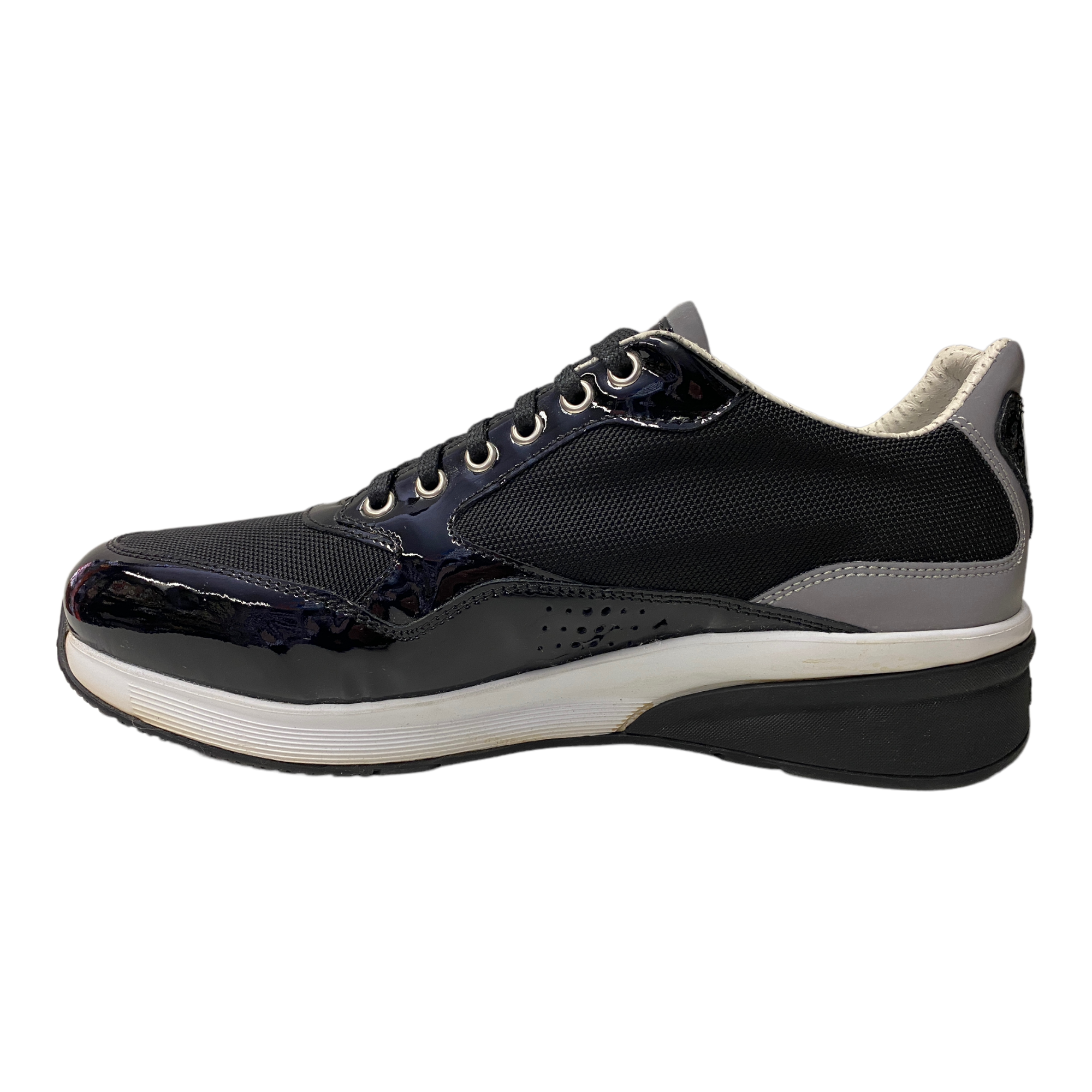 SCARPE SNEAKERS CASUAL DONNA GURDIANI SPORT SU70366C PELLE NERO ORIGINALE PE