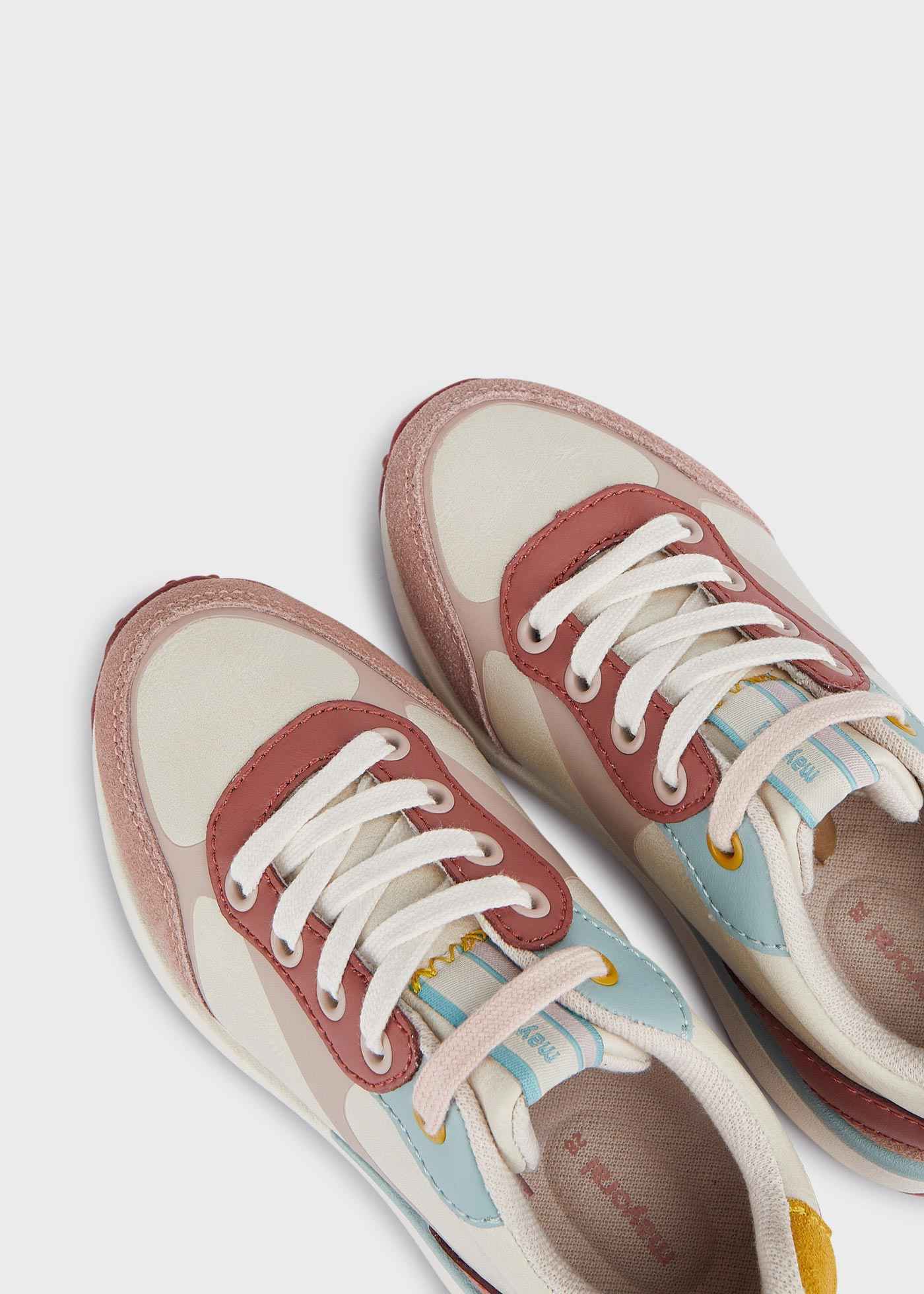 SCARPE SNEAKERS BIMBA MAYORAL 44335 PELLE ROSA ORIGINALE AI 2023