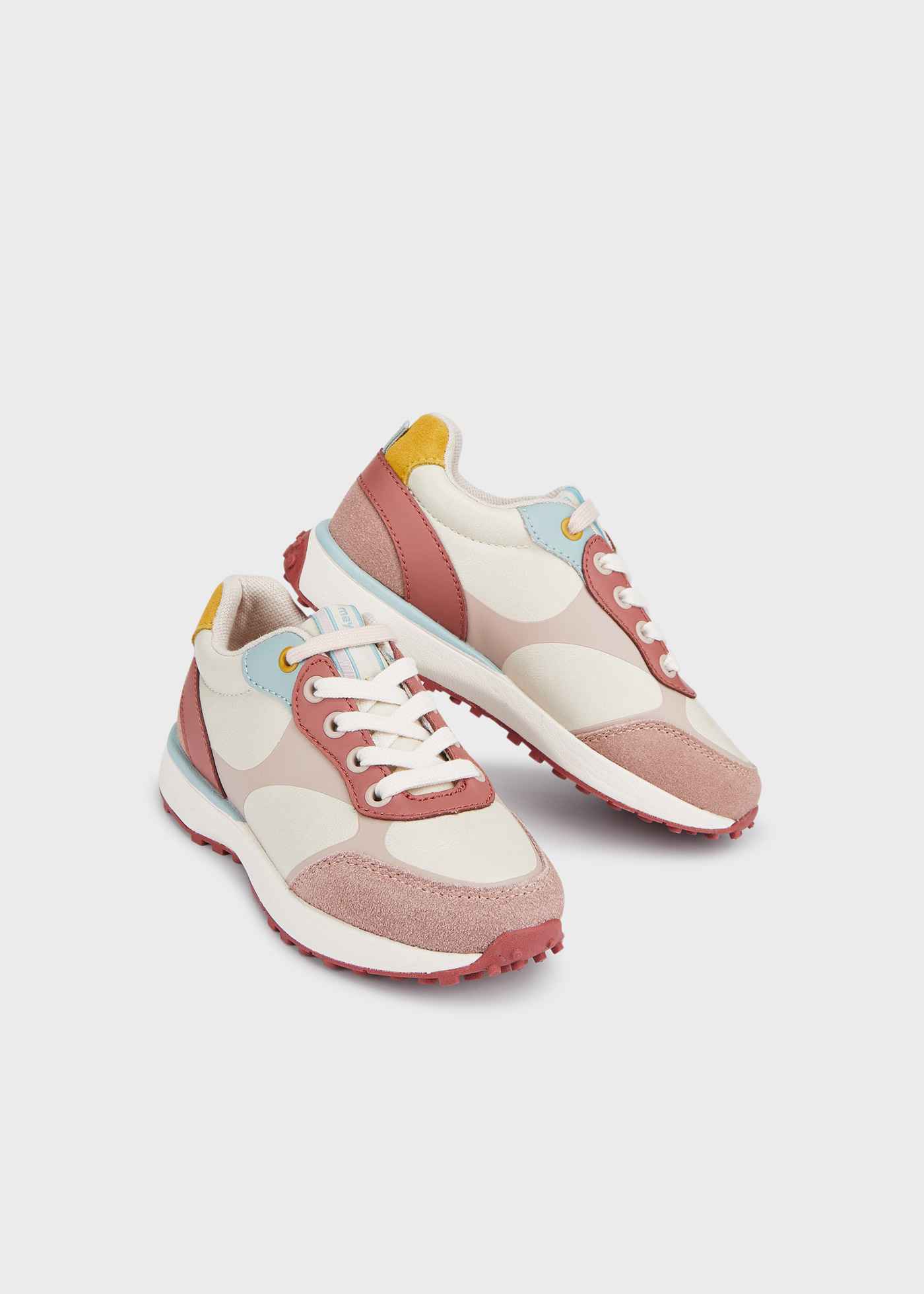 SCARPE SNEAKERS BIMBA MAYORAL 44335 PELLE ROSA ORIGINALE AI 2023