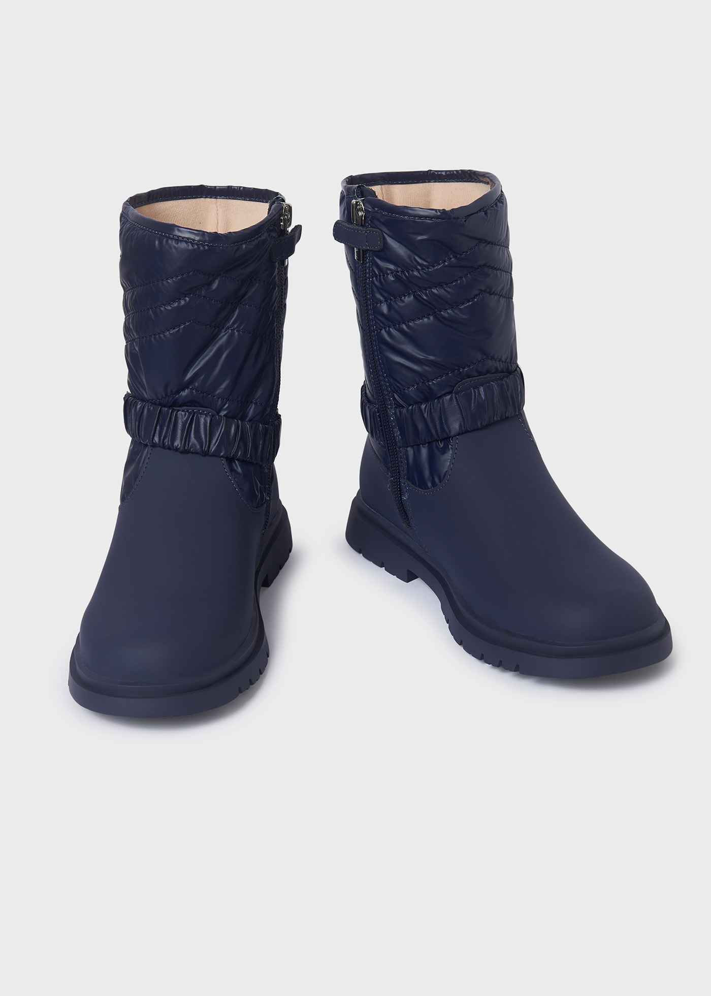 SCARPE STIVALETTO STIVALI RAGAZZA MAYORAL 44315 PELLE BLU ORIGINALE AI 2023