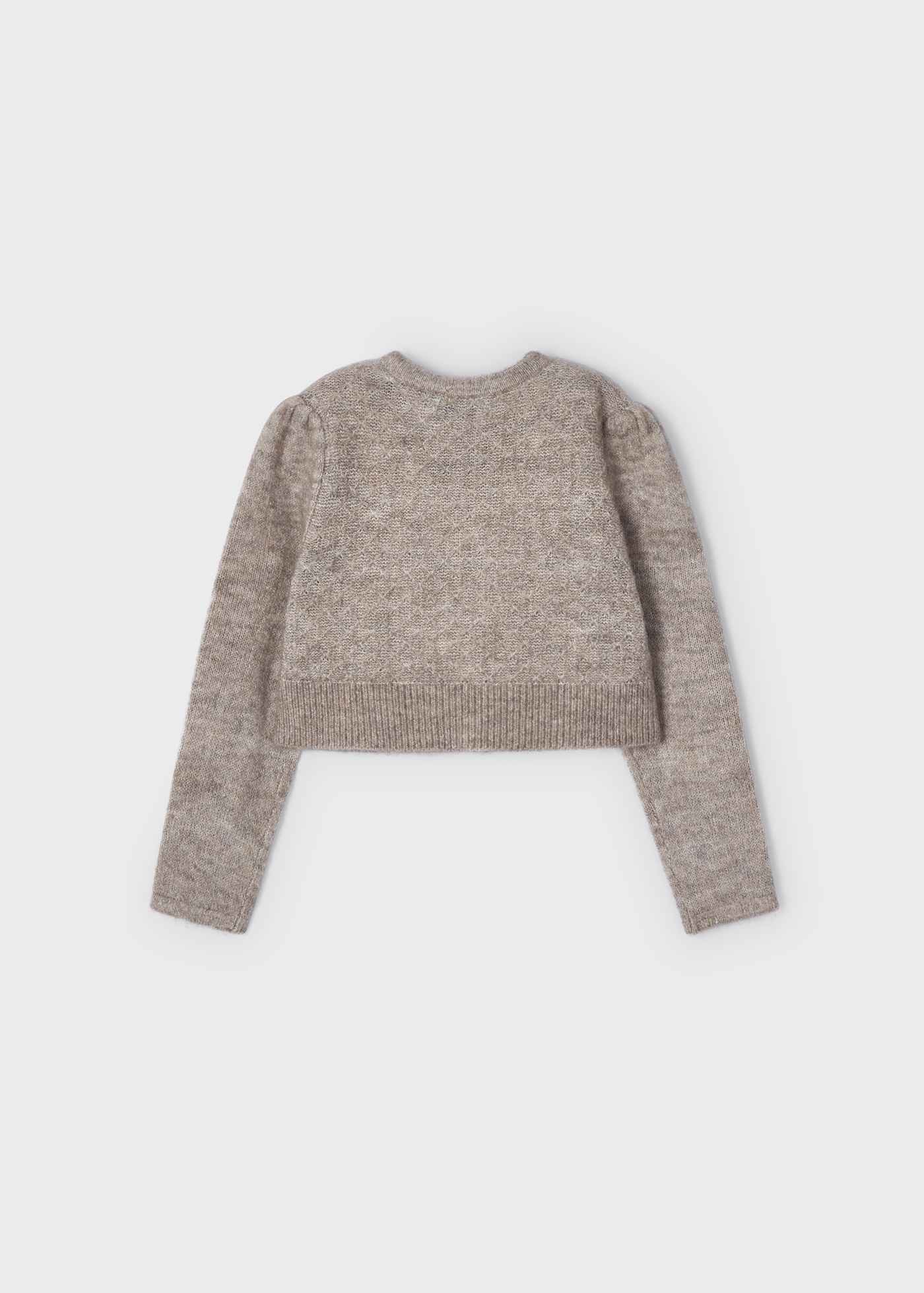 MAGLIA CARDIGAN MAGLIONE BAMBINA MAYORAL 4308 MARRONE ORIGINALE AI 2023