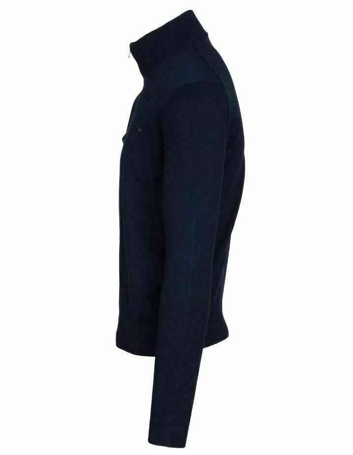MAGLIA MAGLIONE MAGLIE ZIP UOMO HARMONT E BLAINE HRA014 COTONE BLU ORIGINALE AI