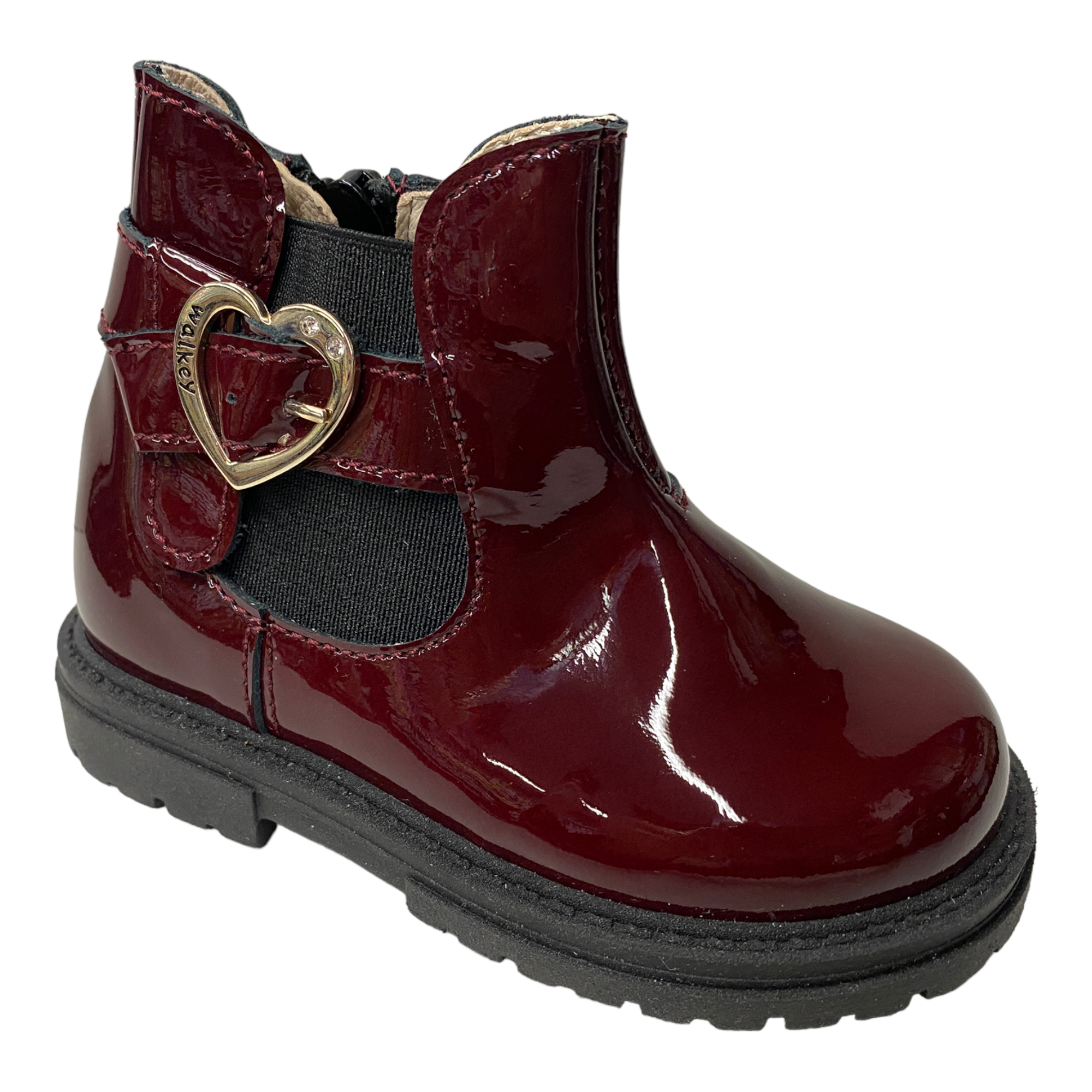 SCARPE STIVALETTO STIVALI BAMBINA WALKEY SVSCFC CAMA10 PELLE BORDO ORIGINALE AI