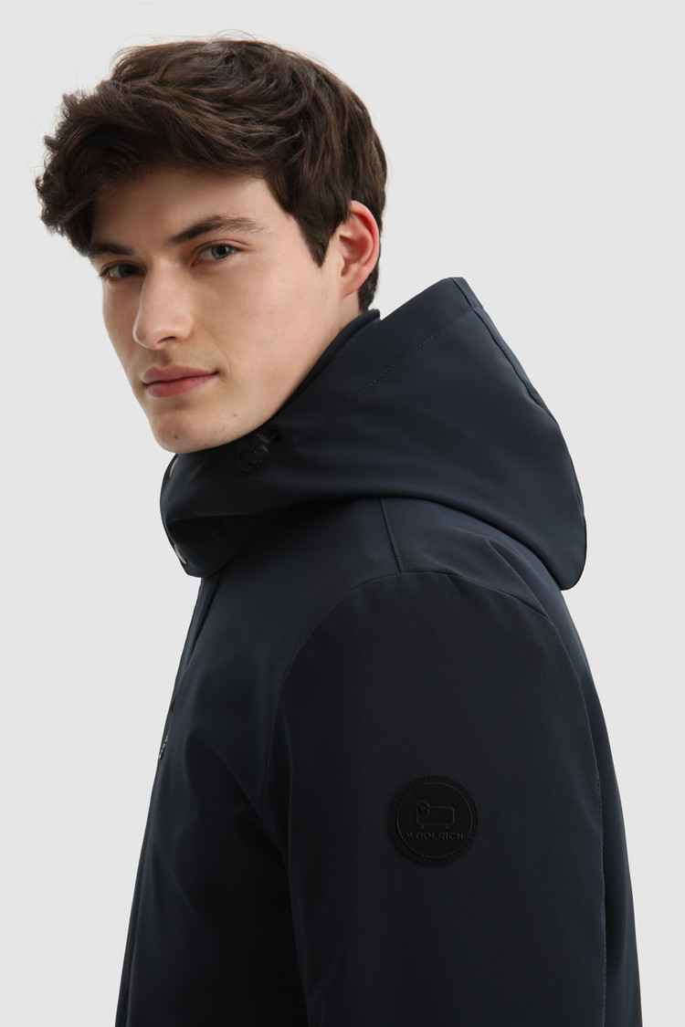 GIUBBOTTO GIUBBINO UOMO WOOLRICH BARROW CFWOOU0501MRUT2735 BLU ORIGINALE AI 2023