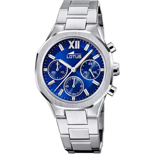 OROLOGIO CRONOGRAFO DONNA LOTUS 18869 2 ACCIAIO 36.5 BLU ORIGINALE 2023