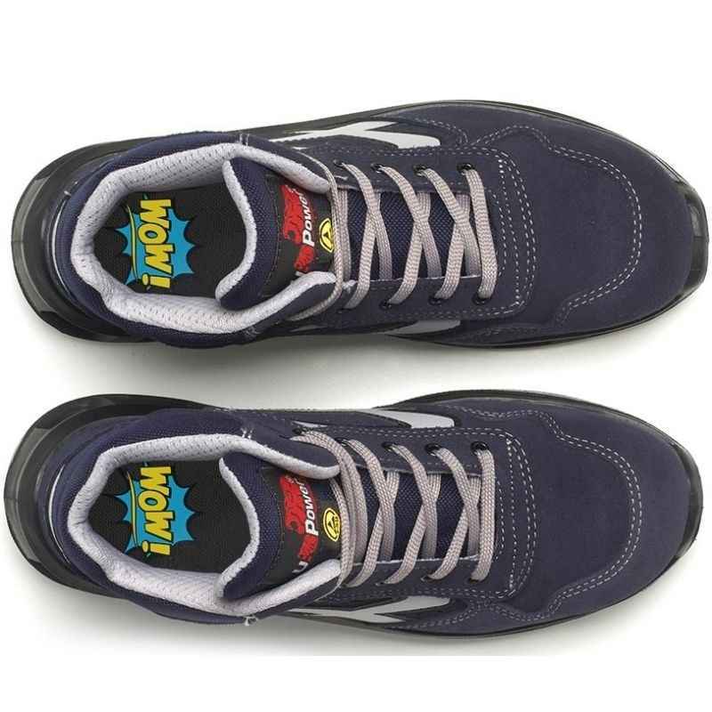 SCARPE ANTINFORTUNISTICA LAVORO UOMO U POWER MOVING RL10086 PELLE BLU AI 2023