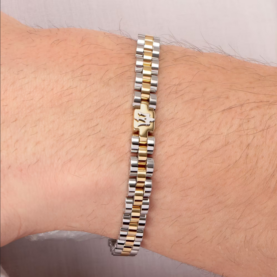 BRACCIALE UOMO MASERATI JM320AST09 ACCIAIO 21 ARGENTO ORO ORIGINALE AI 2023