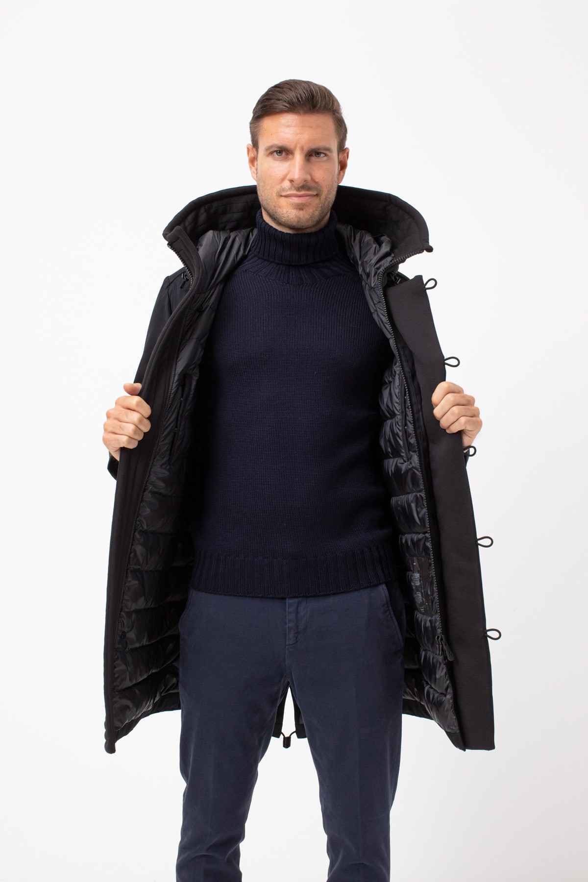 GIUBBINO GIUBBOTTO PARKA UOMO PEUTEREY KASA PEU3322 215 BLU ORIGINALE AI 2023