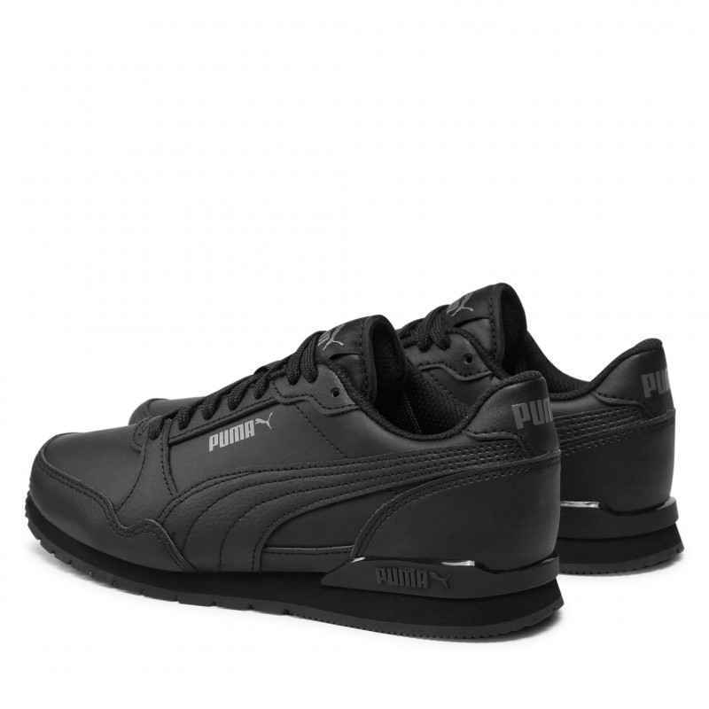 SCARPE SNEAKERS RAGAZZO PUMA ST RUNNER V3 384904 ECO PELLE NERO ORIGINAL AI 2023