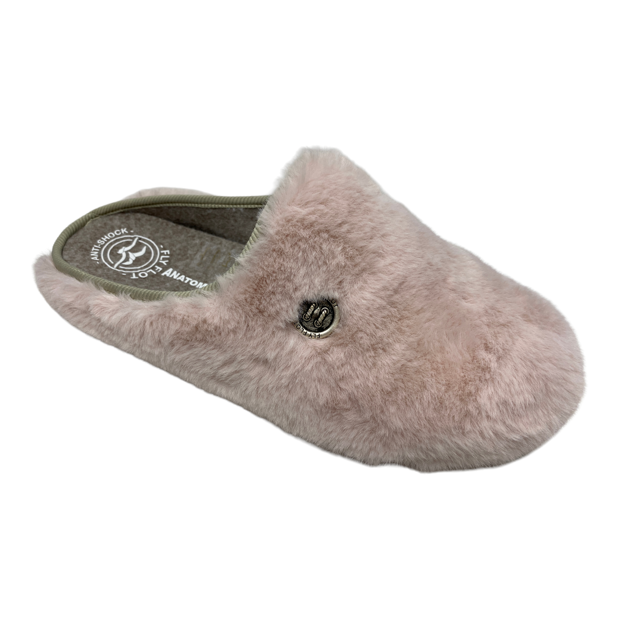 SCARPE PANTOFOLE CIABATTE DONNA FLY FLOT 91 S88 IZ TESSUTO ROSA ORIGINAL AI 2023