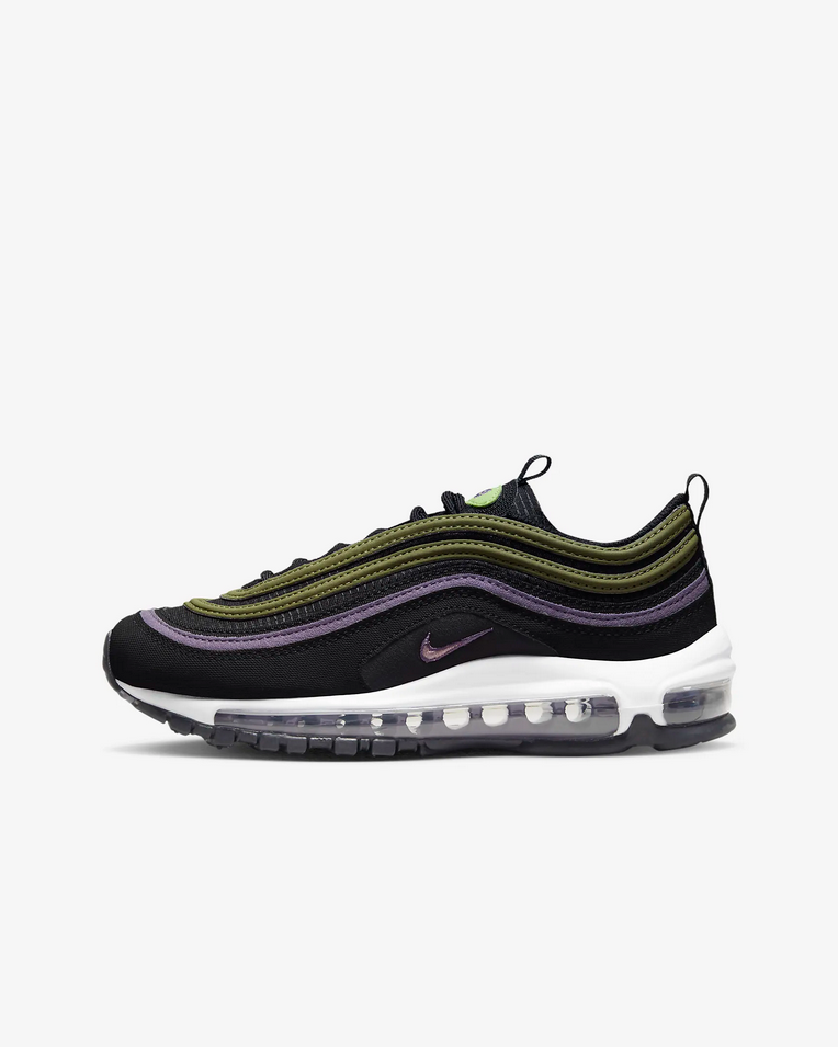 SCARPE SNEAKERS RAGAZZO NIKE AIR MAX 97 DX4734 PELLE NERO ORIGINALE AI 2023