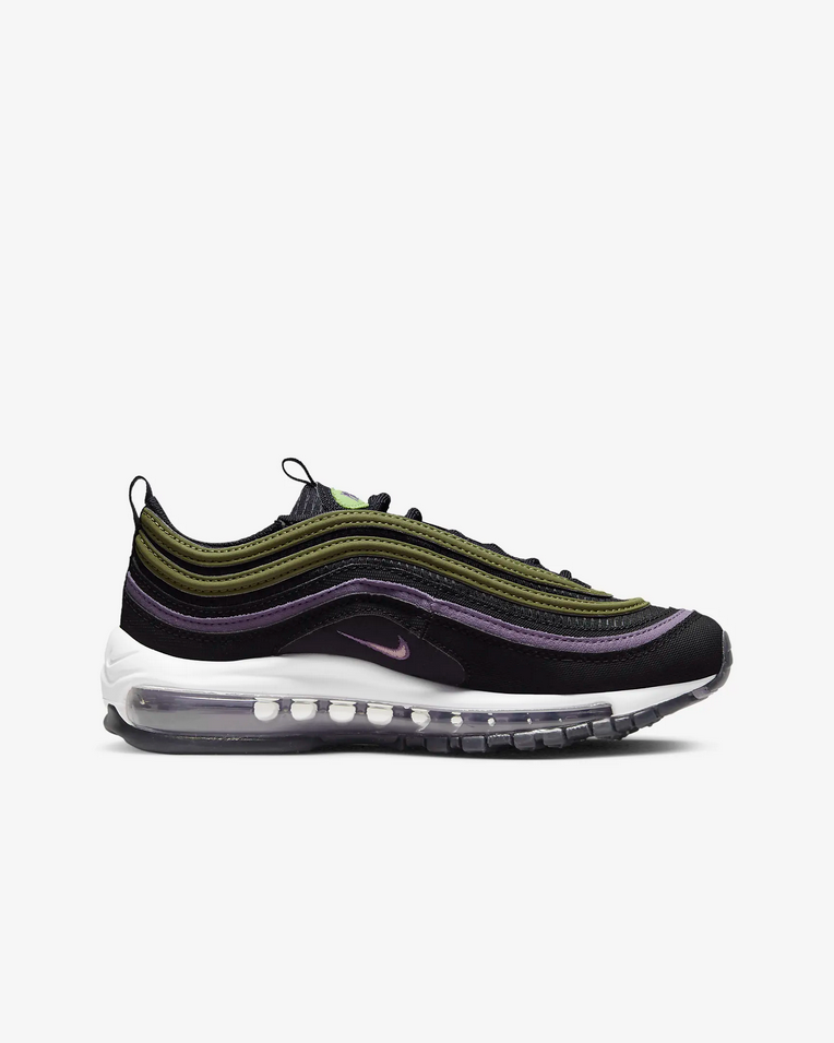 SCARPE SNEAKERS RAGAZZO NIKE AIR MAX 97 DX4734 PELLE NERO ORIGINALE AI 2023