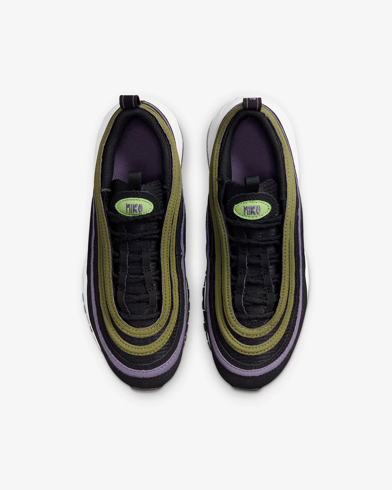 SCARPE SNEAKERS RAGAZZO NIKE AIR MAX 97 DX4734 PELLE NERO ORIGINALE AI 2023