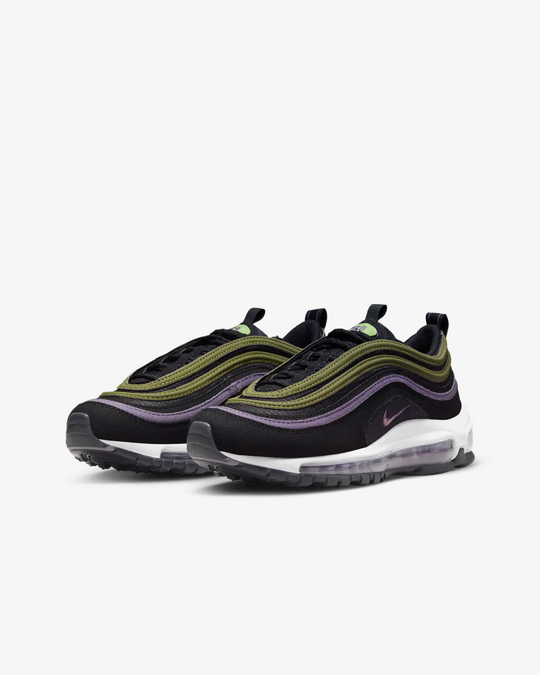 SCARPE SNEAKERS RAGAZZO NIKE AIR MAX 97 DX4734 PELLE NERO ORIGINALE AI 2023