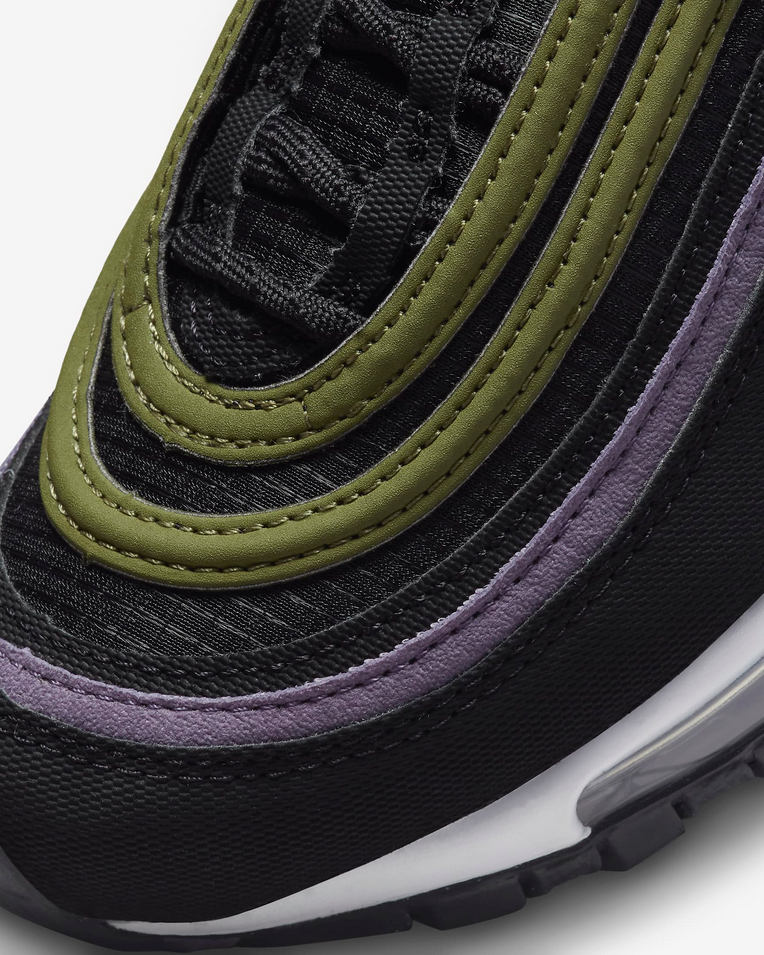 SCARPE SNEAKERS RAGAZZO NIKE AIR MAX 97 DX4734 PELLE NERO ORIGINALE AI 2023