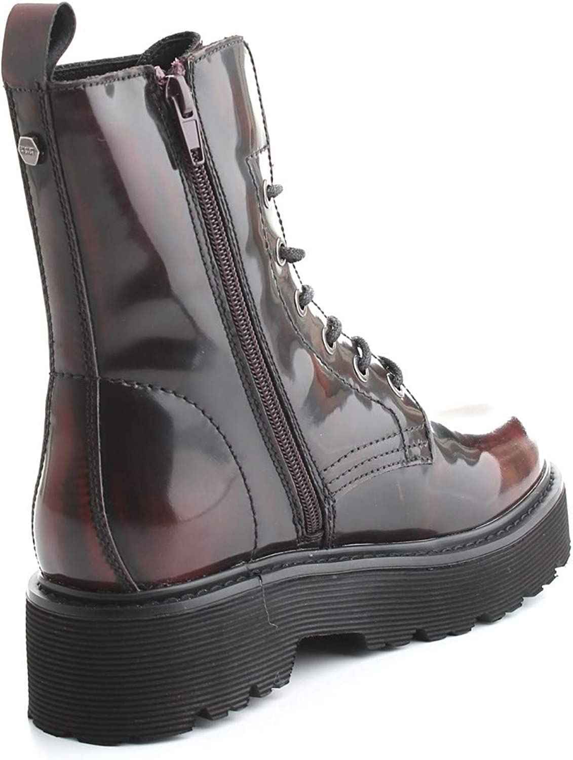 SCARPE ANFIBIO STIVALI DONNA CULT SLASH 1698 CLE104244 PELLE ROSSO ORIGINALE AI