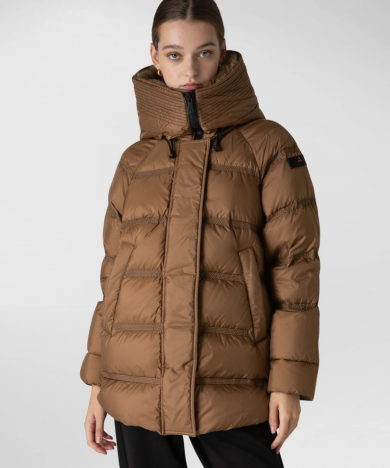 GIUBBINO GIUBBOTTO DONNA PEUTEREY TAKAN PED3372 01180967 MARRONE ORIGINAL AI2023