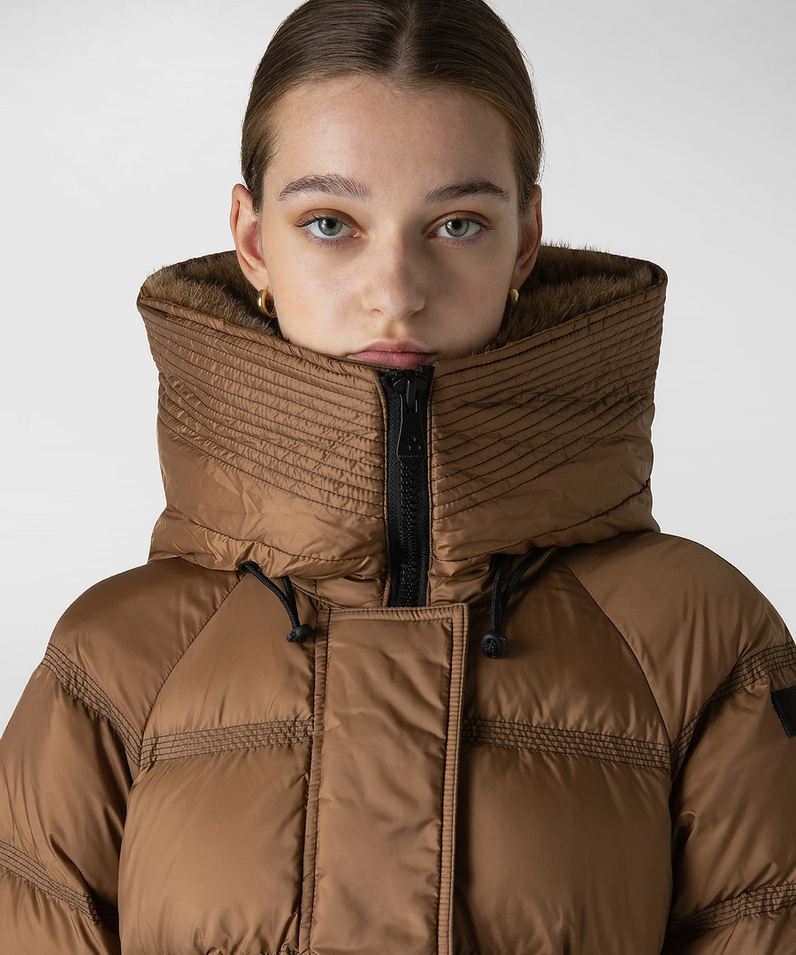 GIUBBINO GIUBBOTTO DONNA PEUTEREY TAKAN PED3372 01180967 MARRONE ORIGINAL AI2023