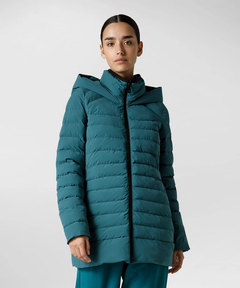 GIUBBINO PIUMINO DONNA PEUTEREY MATAR PED4010 01180662 VERDE ORIGINALE AI 2023