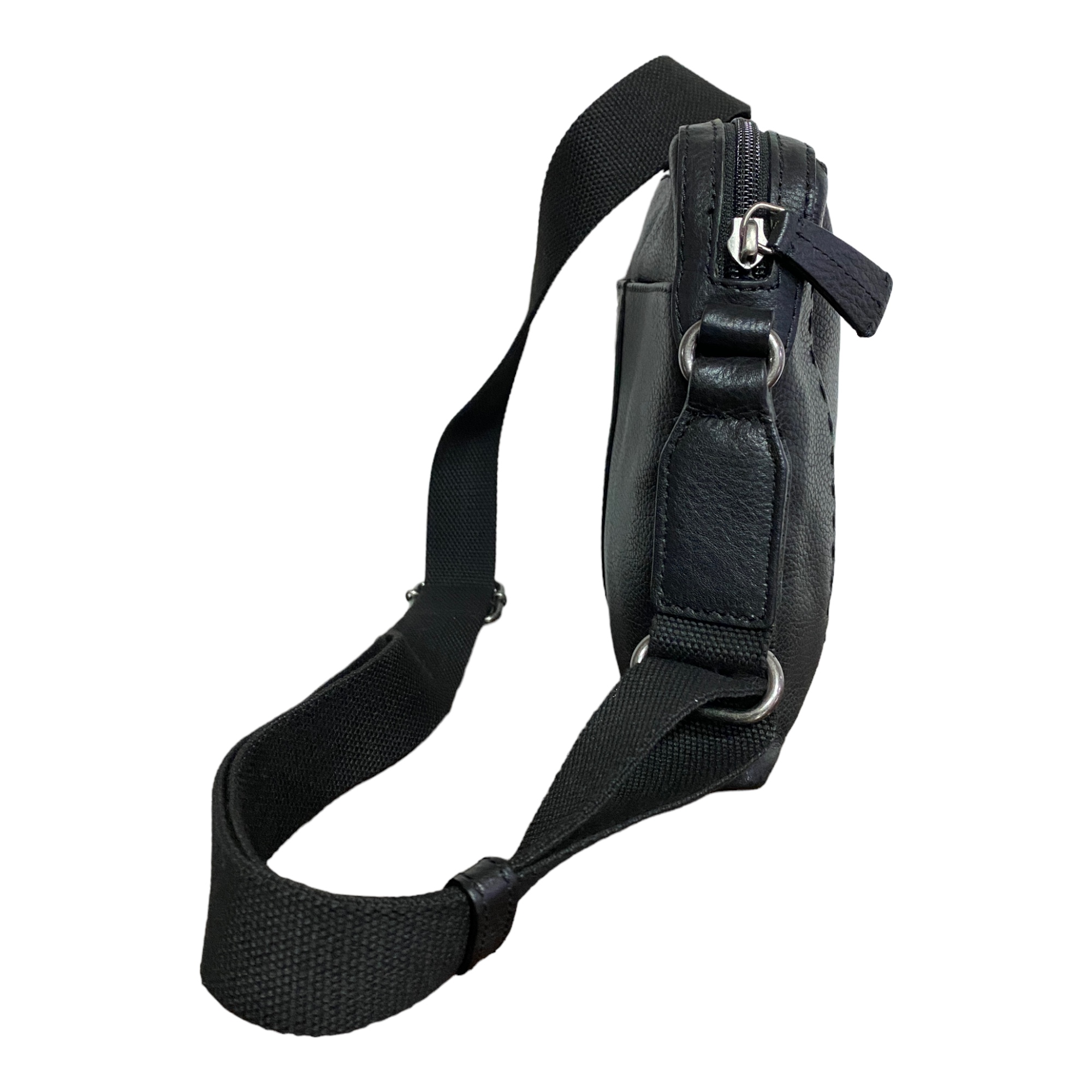 BORSA TRACOLLA UOMO LA MARTINA CROSS BODY 41M016 K0018 PELLE NERO ORIGINALE AI