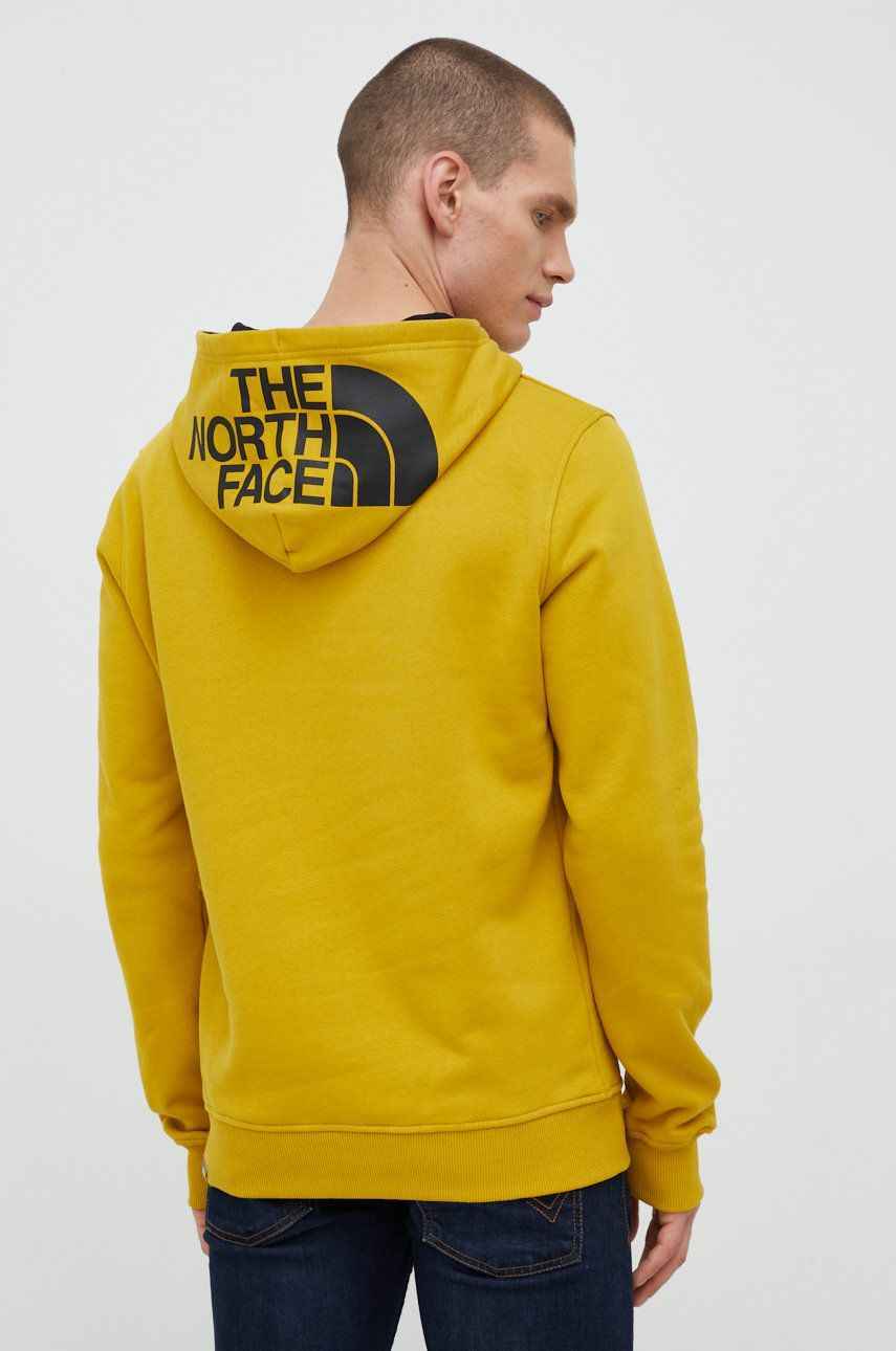 MAGLIA FELPA UOMO THE NORTH FACE SEASONAL NF0A2TUV76S1 COTONE GIALLO ORIGINAL AI