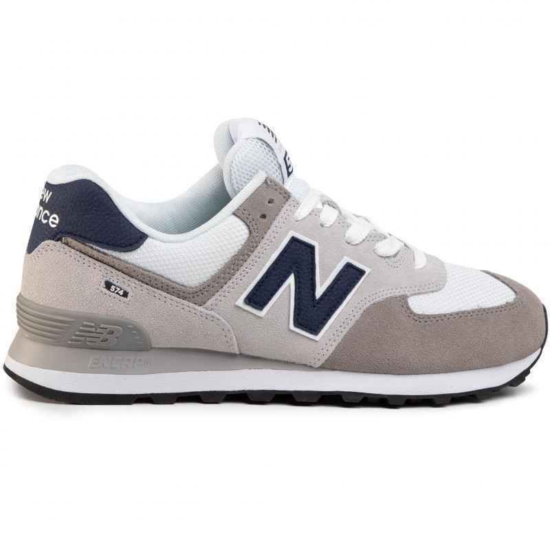 SCARPE SNEAKERS UOMO NEW BALANCE ML574EAG PELLE GRIGIO ORIGINALE AI 2023