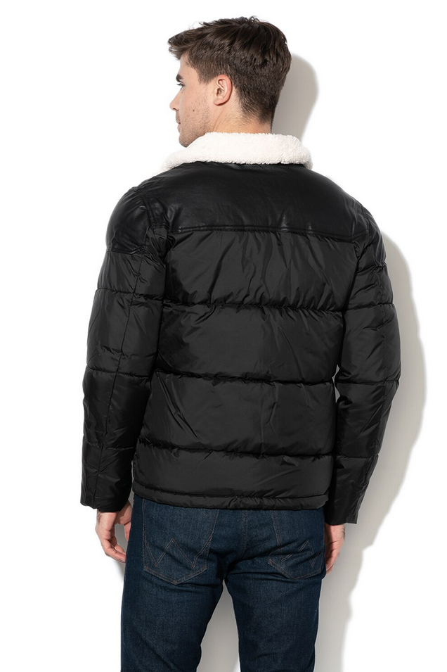 GIUBBINO GIUBBOTTO UOMO JACK E JONES JACOBA 12157378 NERO ORIGINALE AI