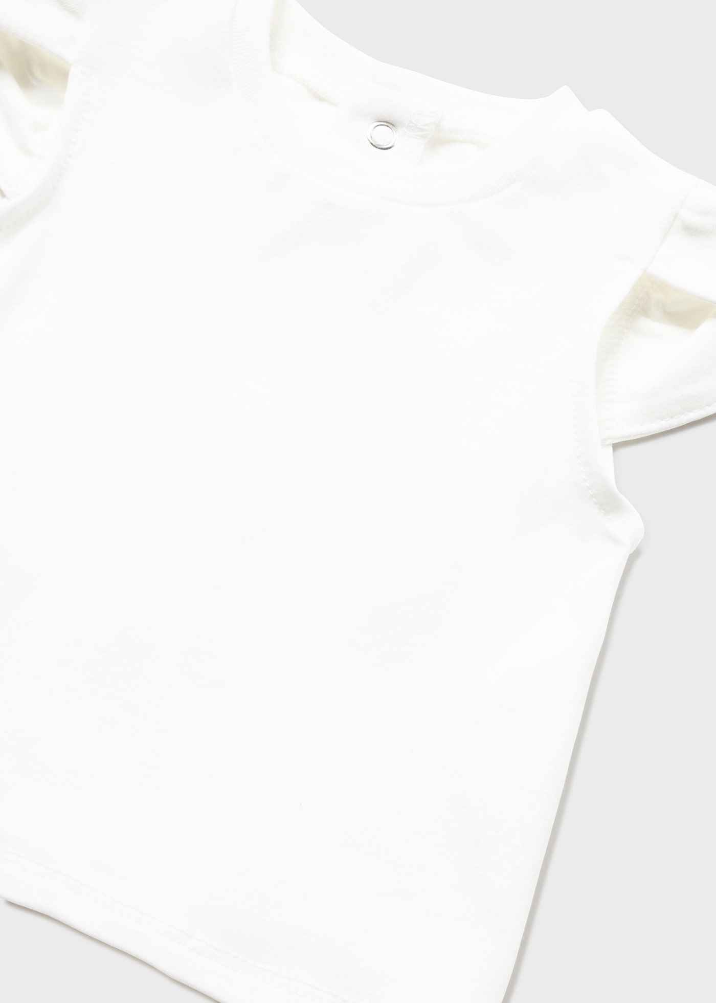 COMPLETO T SHIRT SALOPETTE NEONATA MAYORAL 1693 COTONE BLU ORIGINALE PE 2023