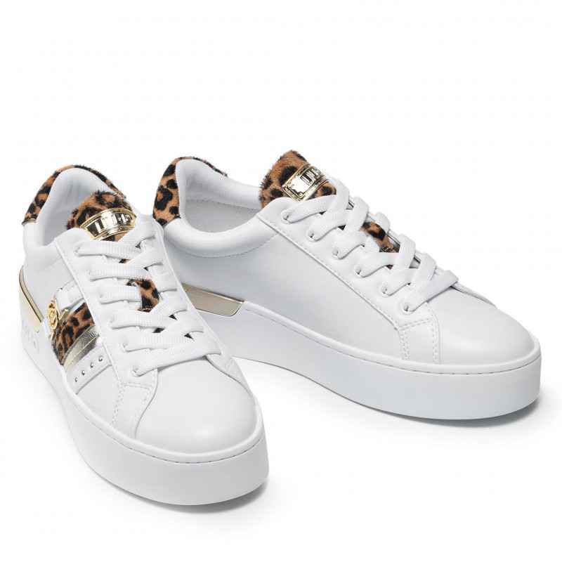 SCARPE SNEAKERS DONNA LIU JO SILVIA 36 BF1079 EX117 PELLE BIANCO ORIGINALE AI