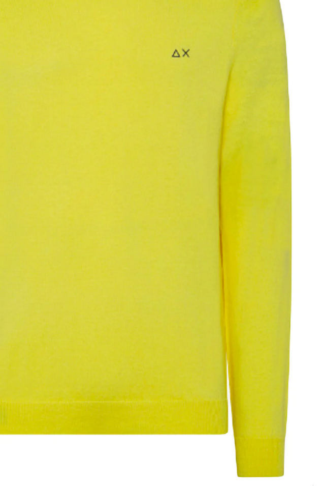 MAGLIA MAGLIONE MAGLIE UOMO SUN68 SUN 68 K42101 LANA GIALLO ORIGINALE AI 2023