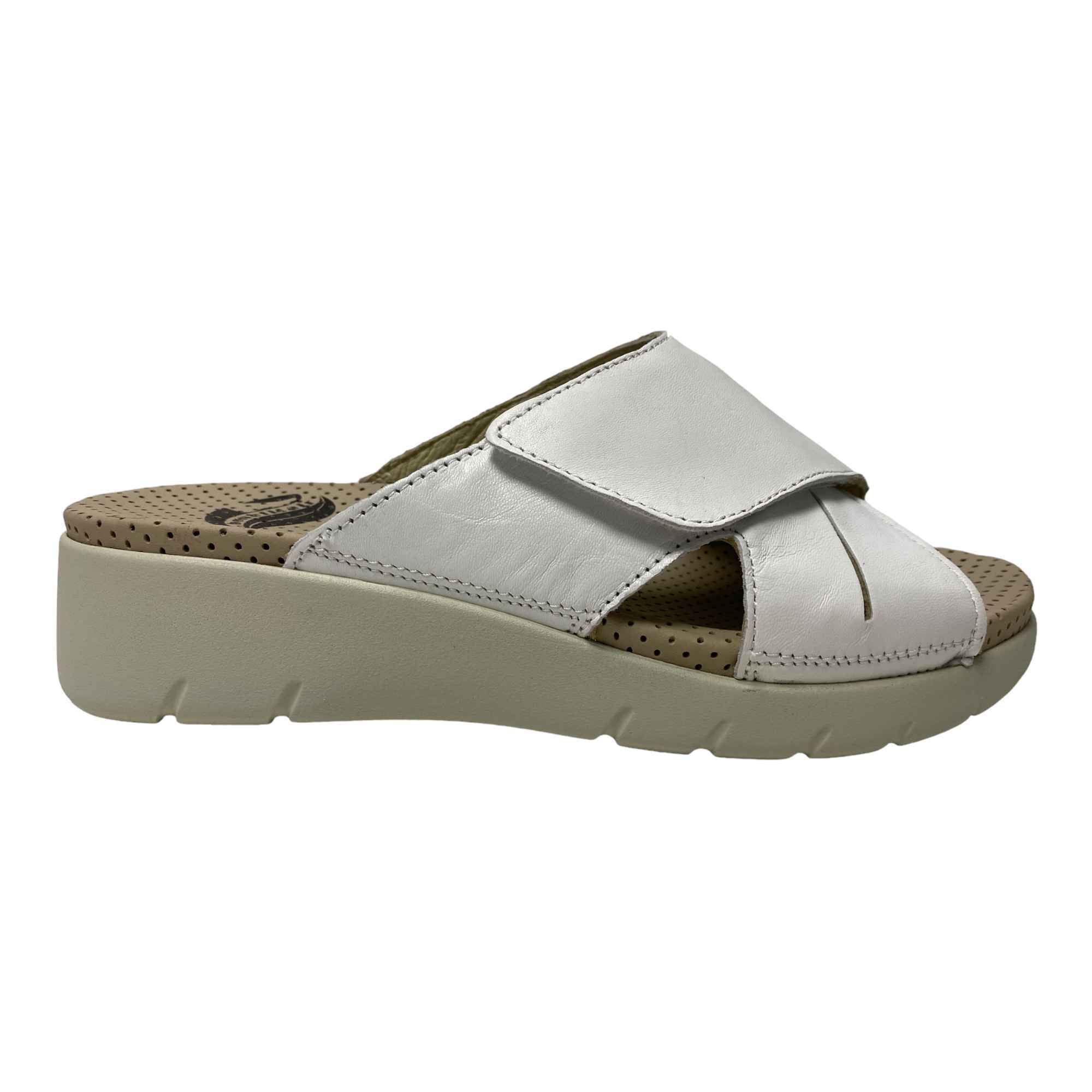 SCARPE CIABATTE SANDALI DONNA ROBERT 41628 1 PELLE BIANCO ORIGINALE PE 2023