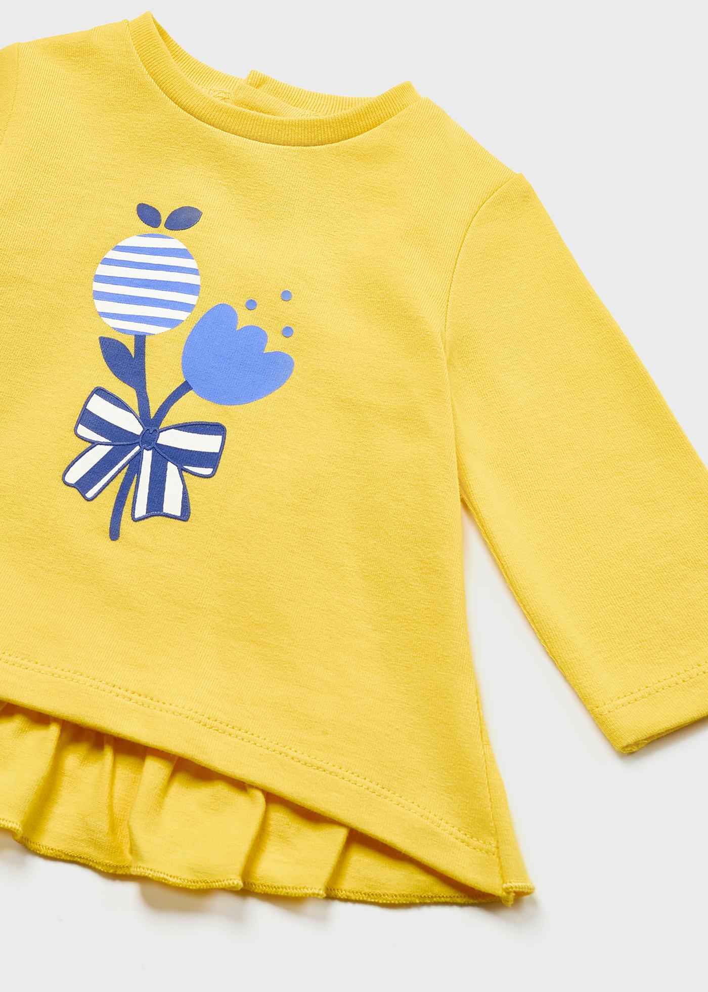 COMPLETO MAGLIA LEGGINGS MAYORAL BAMBINA 1745 COTONE GIALLO ORIGINAL PE 2023