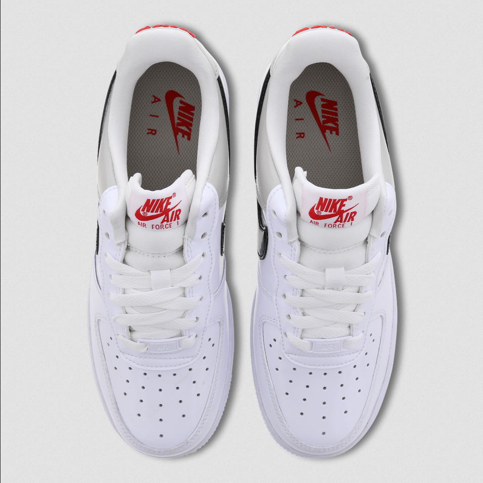 SCARPE SNEAKERS DONNA NIKE AIR FORCE 1 07 DQ7570 PELLE BIANCO ORIGINALE 4 STAG