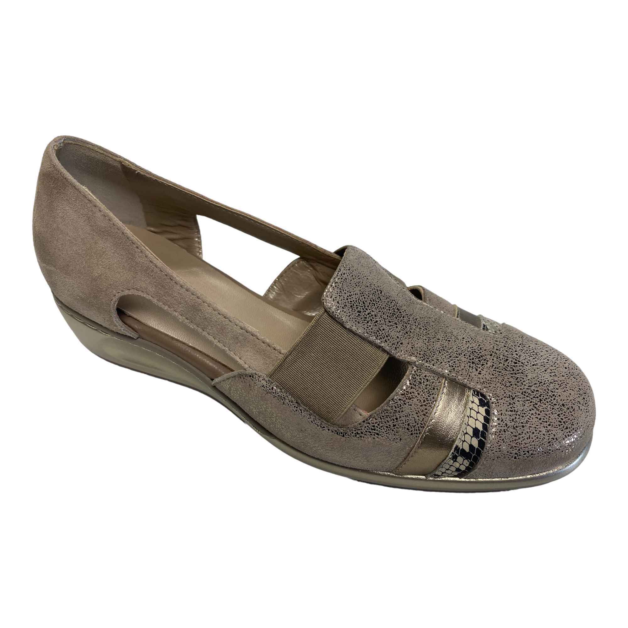 SCARPE MOCASSINO SLIP ON DONNA CONFORT C0E2013 PELLE BEIGE ORIGINALE PE 2023