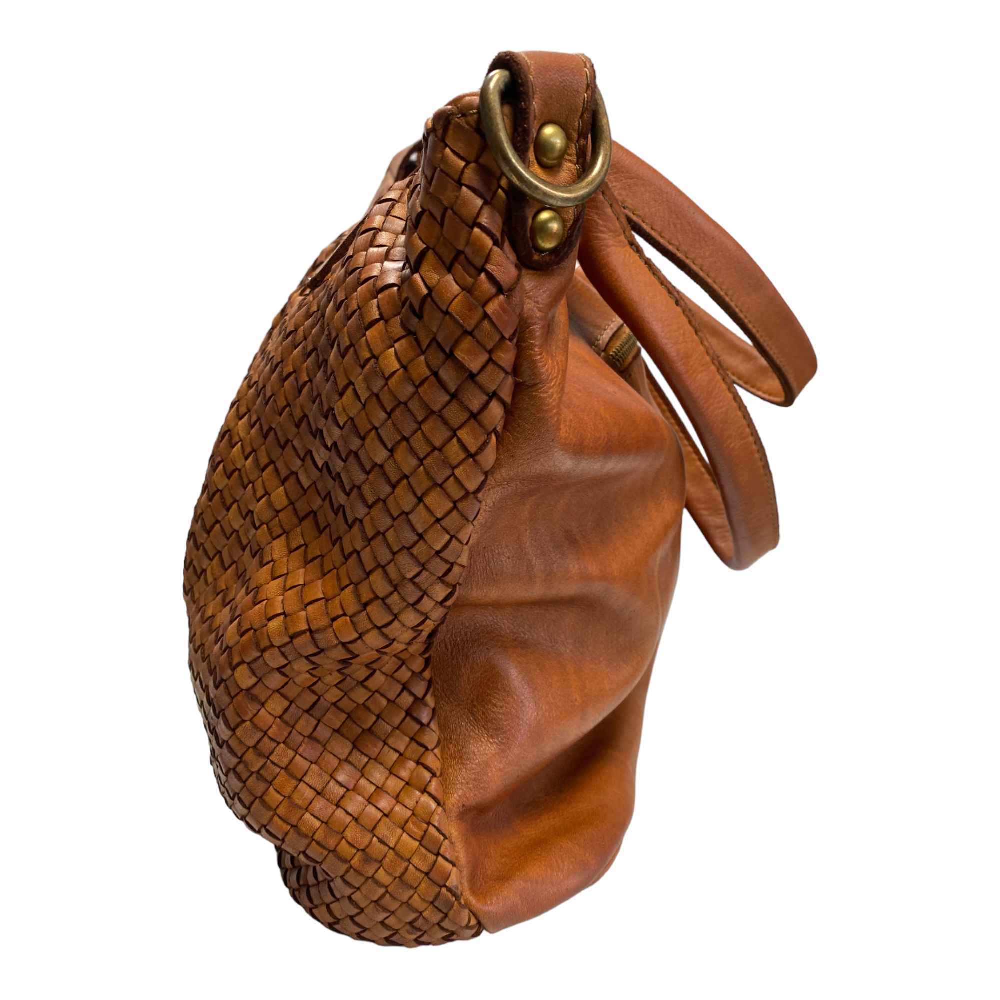 BORSA BORSE DONNA LAVORAZIONE ARTIGIANALE BP8800A PELLE CUOIO ORIGINALE