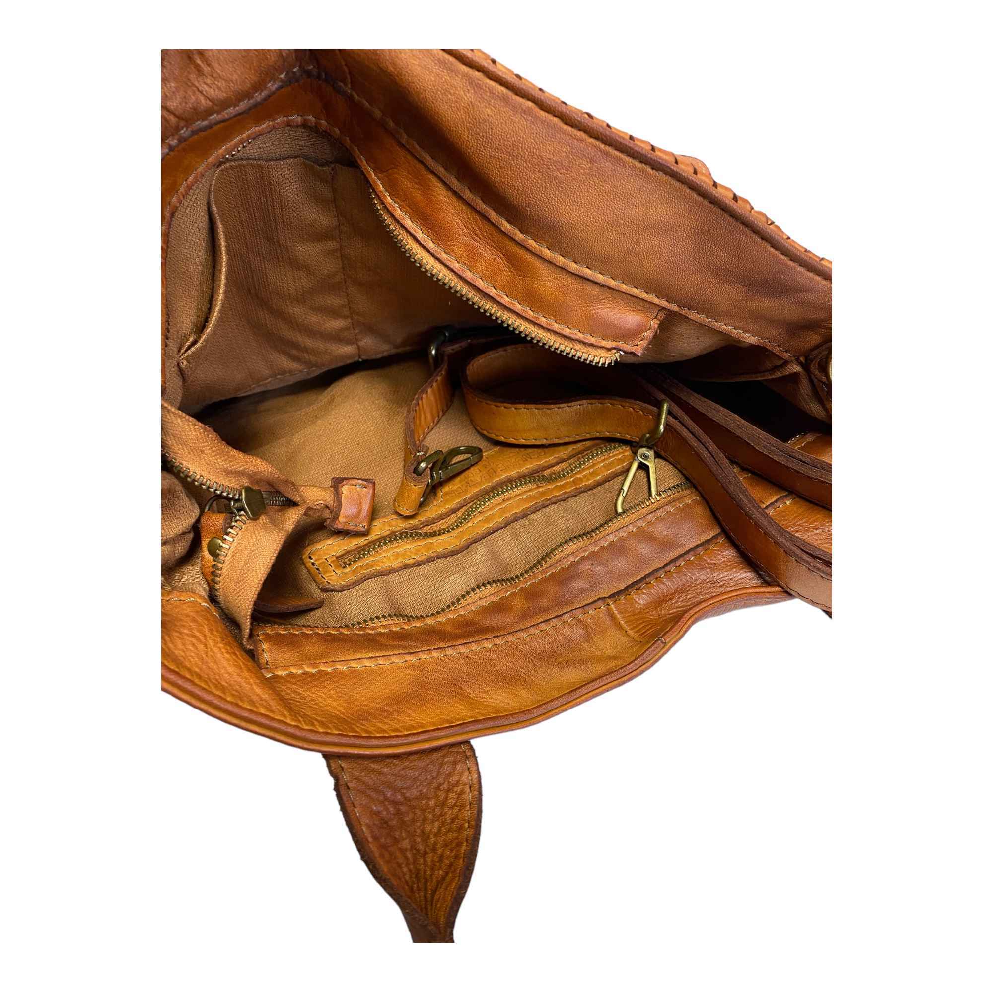 BORSA BORSE DONNA LAVORAZIONE ARTIGIANALE BP8800A PELLE CUOIO ORIGINALE