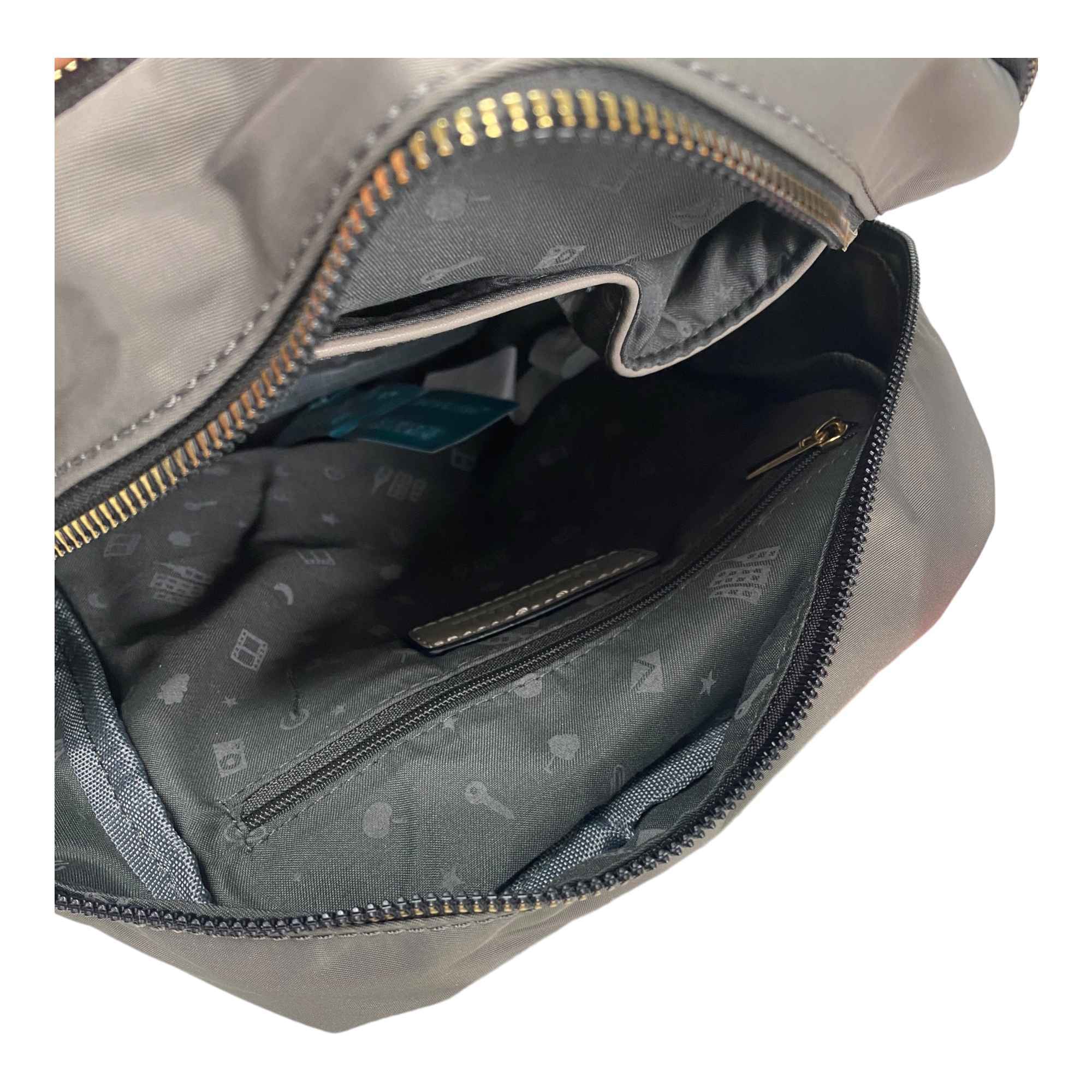 BORSA ZAINO ZAINI DONNA NAJ OLEARI 61801 ECO PELLE GRIGIO ORIGINALE