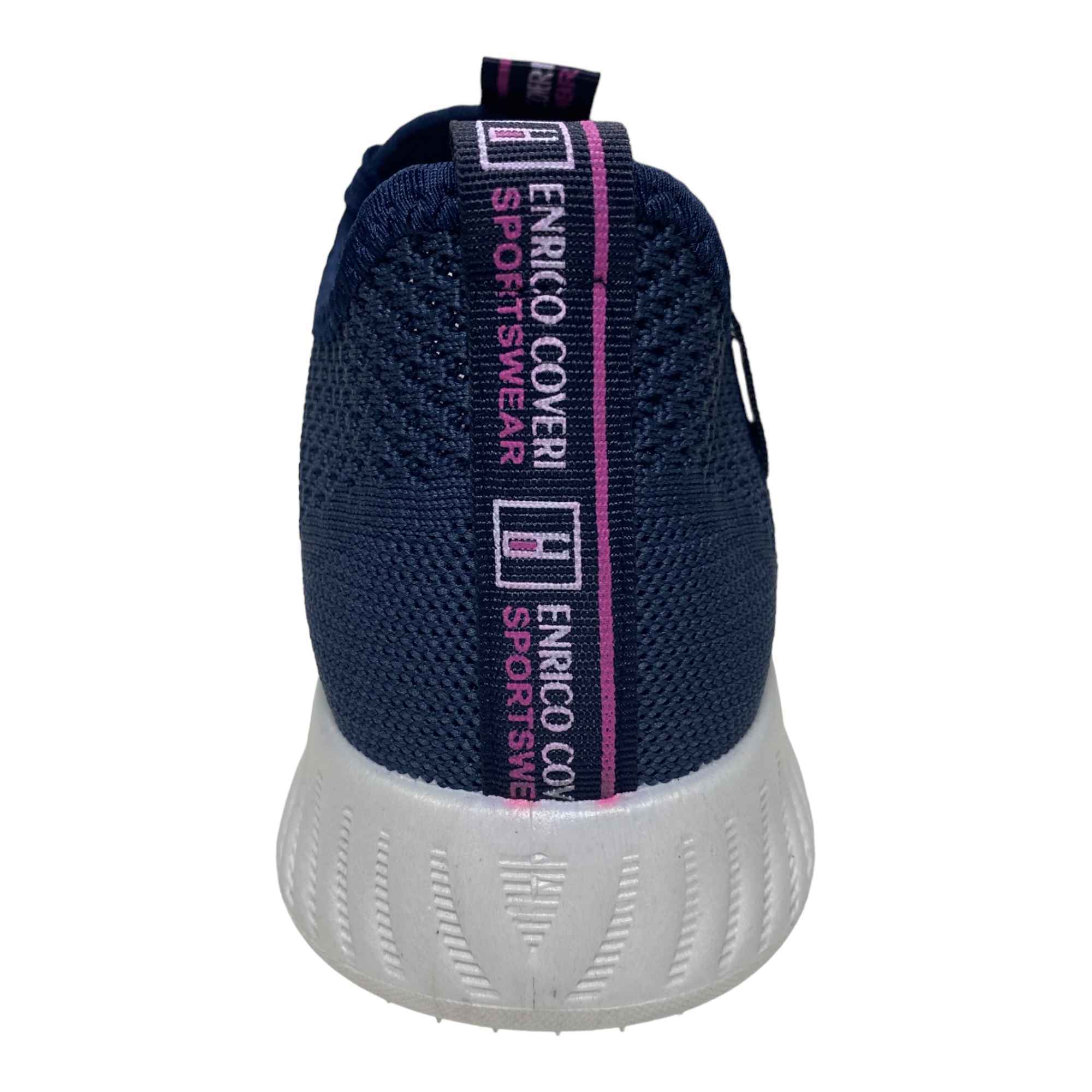 SCARPE SNEAKERS DONNA ENRICO COVERI NIGHT FLYKNIT CSW216301 BLU ORIGINAL PE 2023